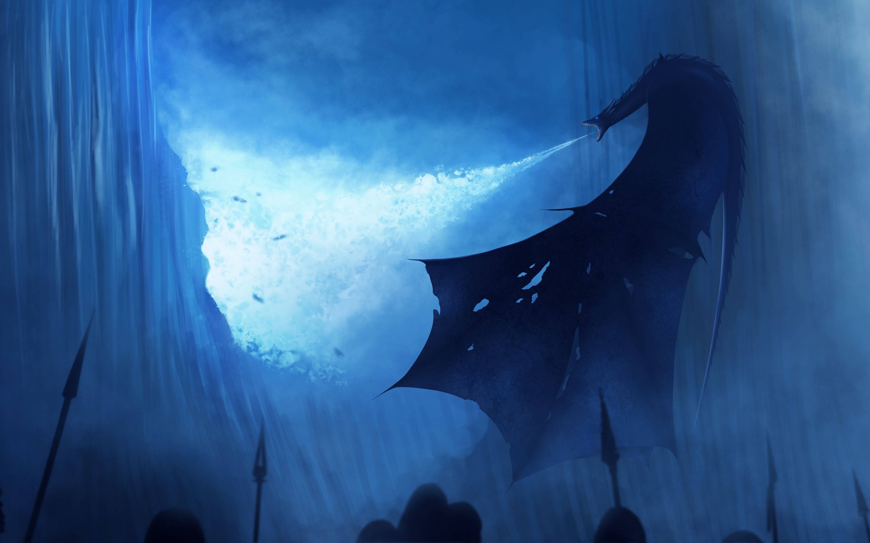 2880x1800  White Walker Ice Dragon Game of Thrones Wallpapers | HD Wallpapers  .