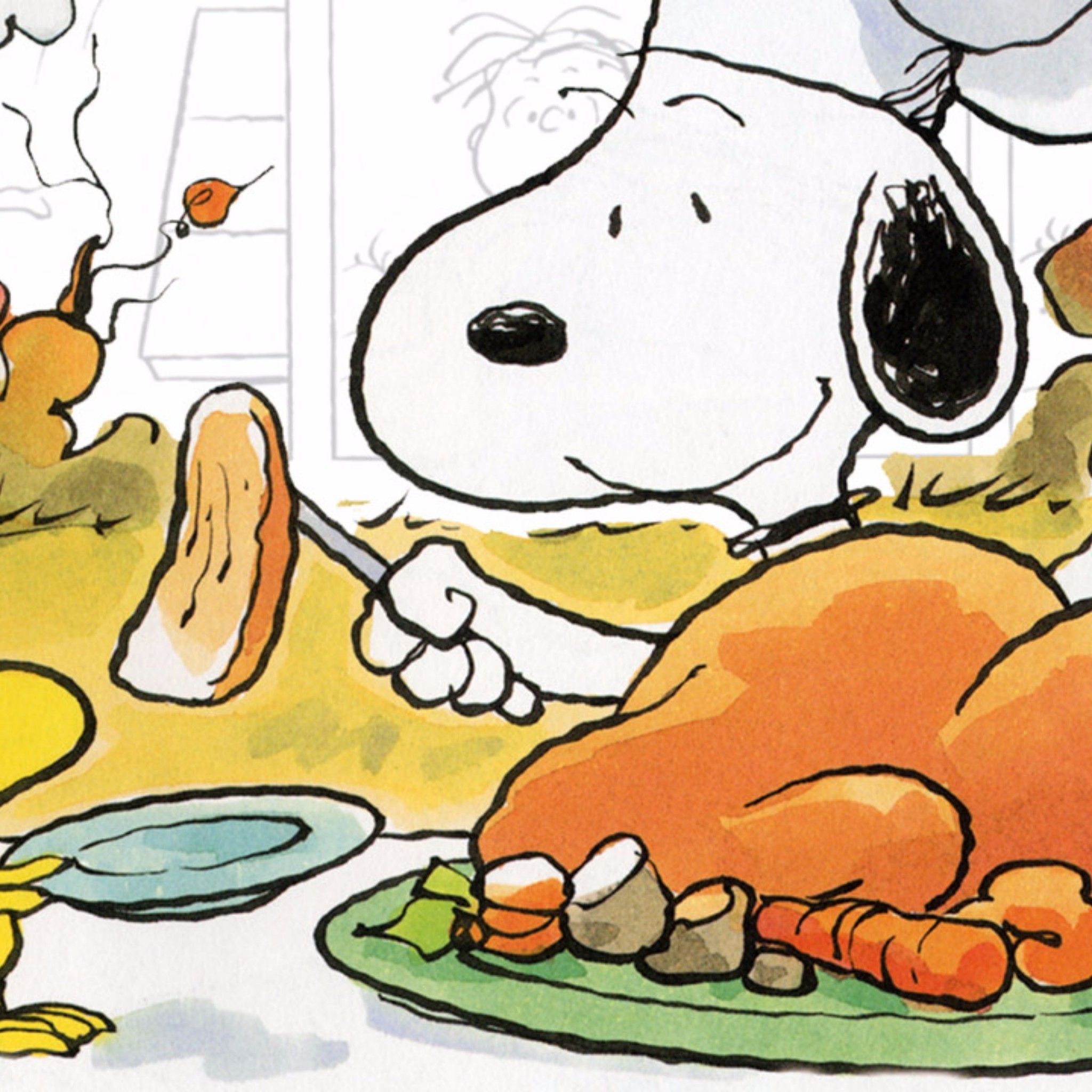 2048x2048 Related to Snoopy 2016 Thanksgiving 4K Wallpaper