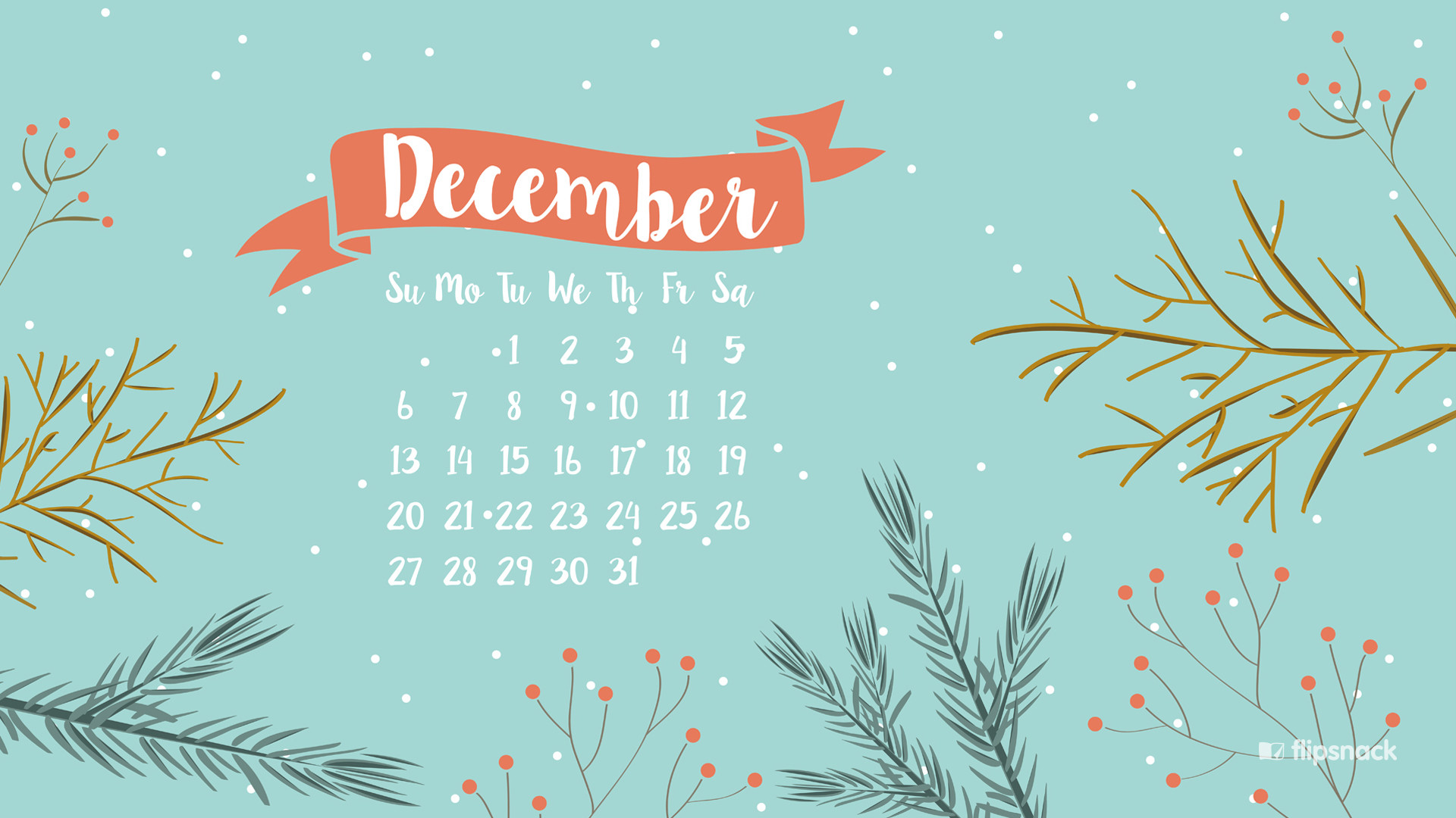 1920x1080 Freebies: December 2015 wallpaper calendars