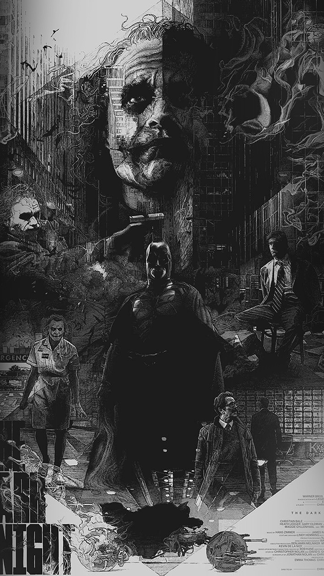 1080x1920 Joker Batman Poster Film Hero Illustration Art #iPhone #6 #wallpaper