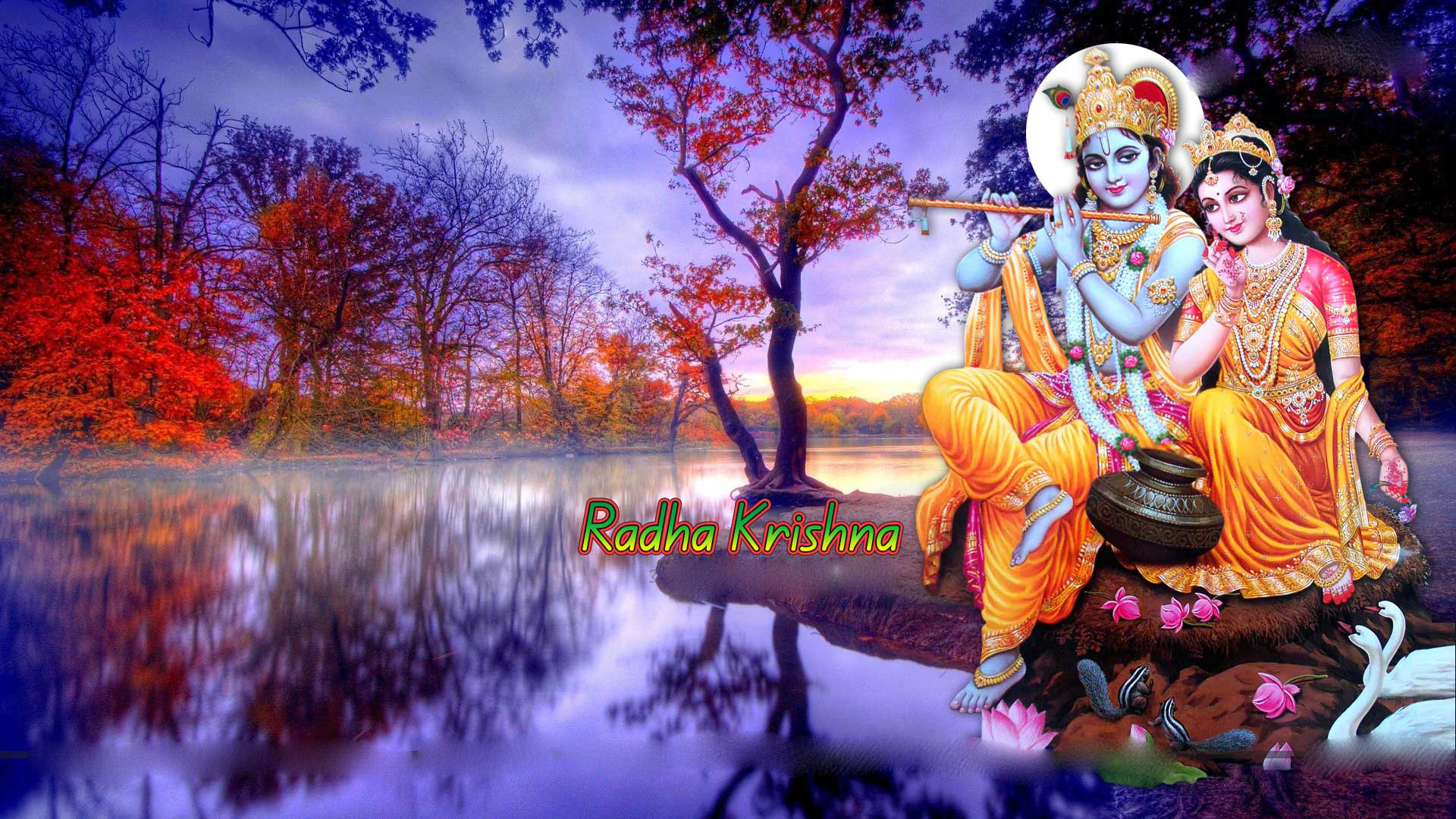 1920x1080 Radha Krishna beautiful background image 1080p. Â«Â«