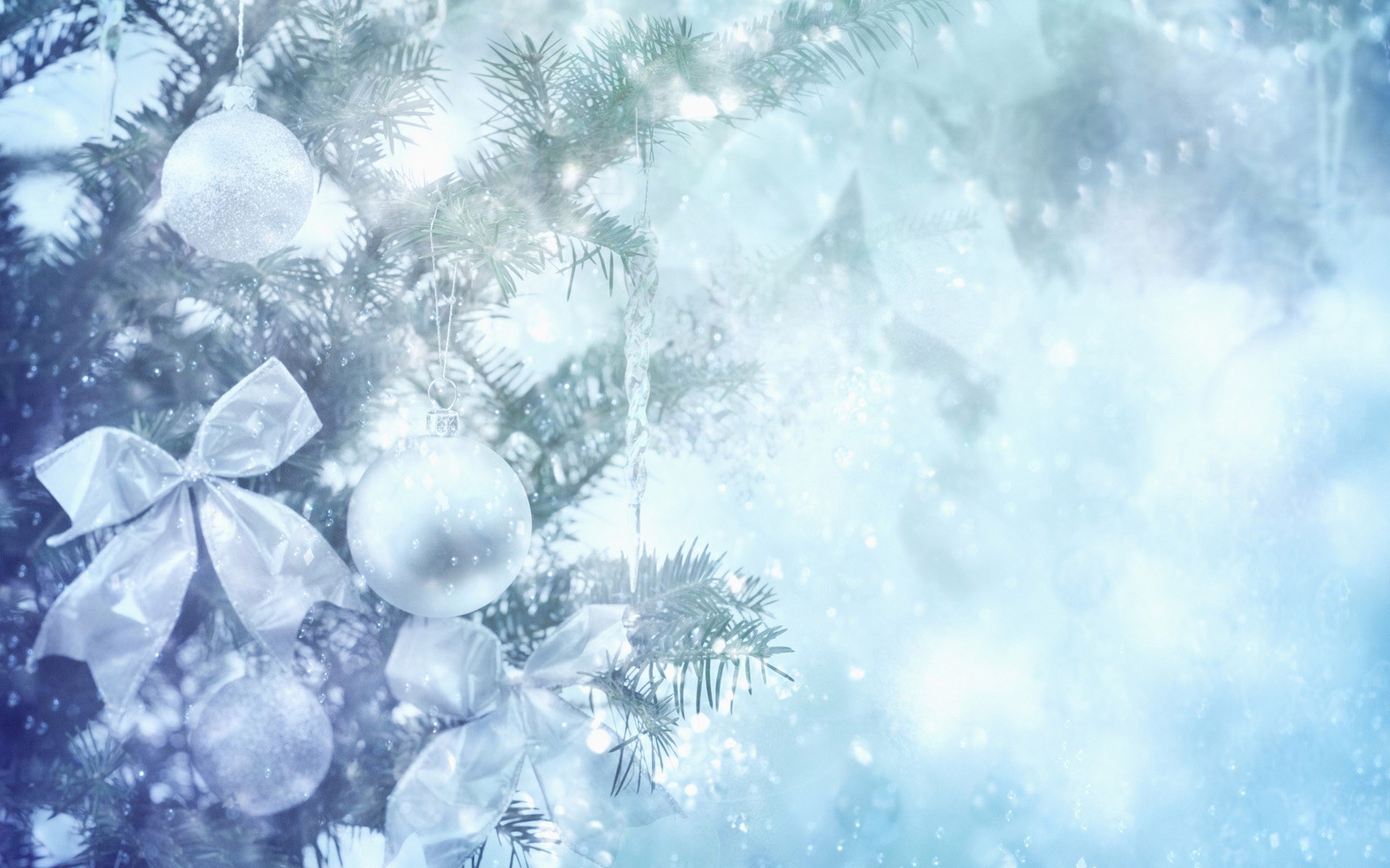 1920x1200 christmas, ornaments, winter, background, white, holiday, wallpapers