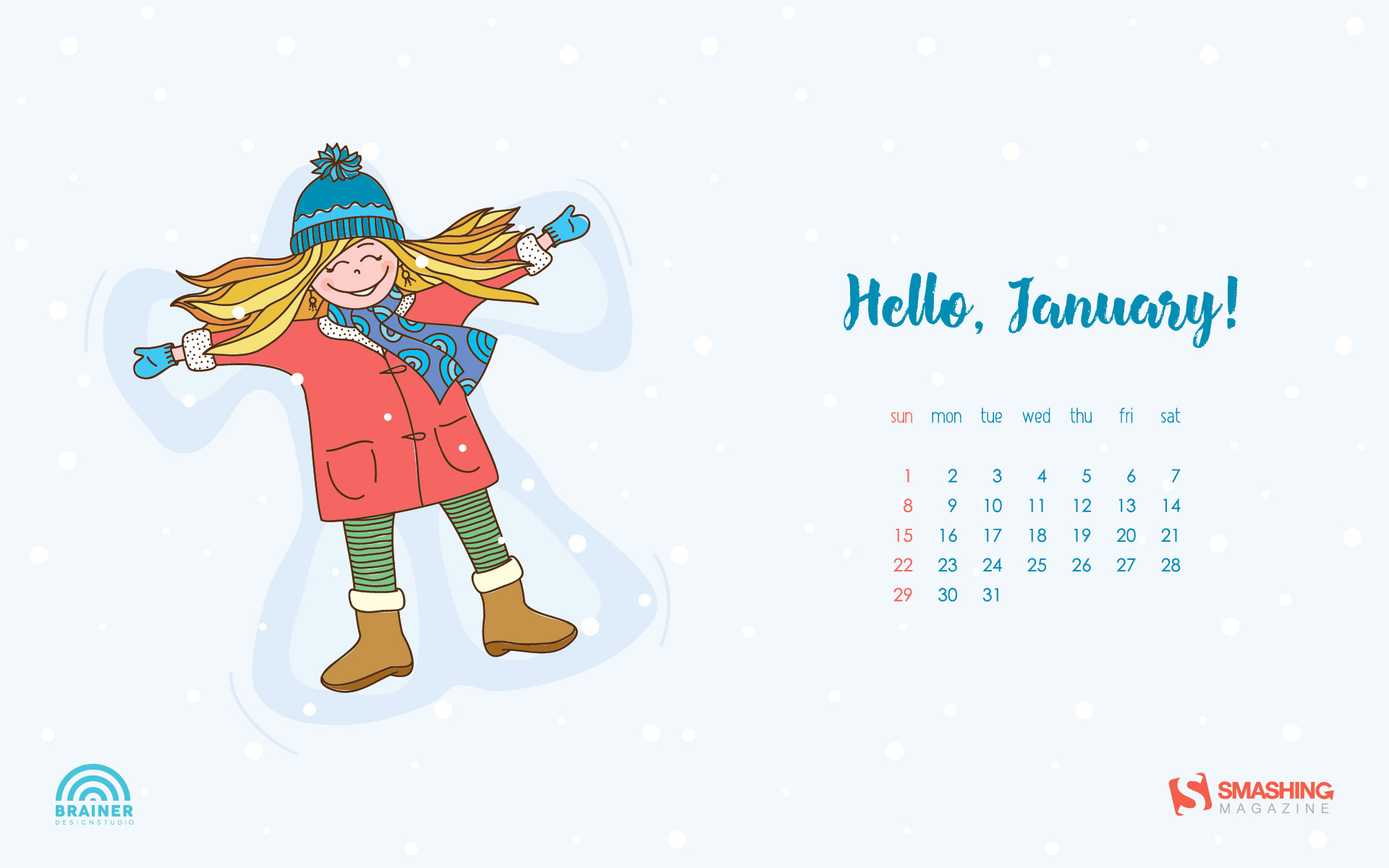 1920x1200 Desktop Wallpaper Calendars: January 2017
