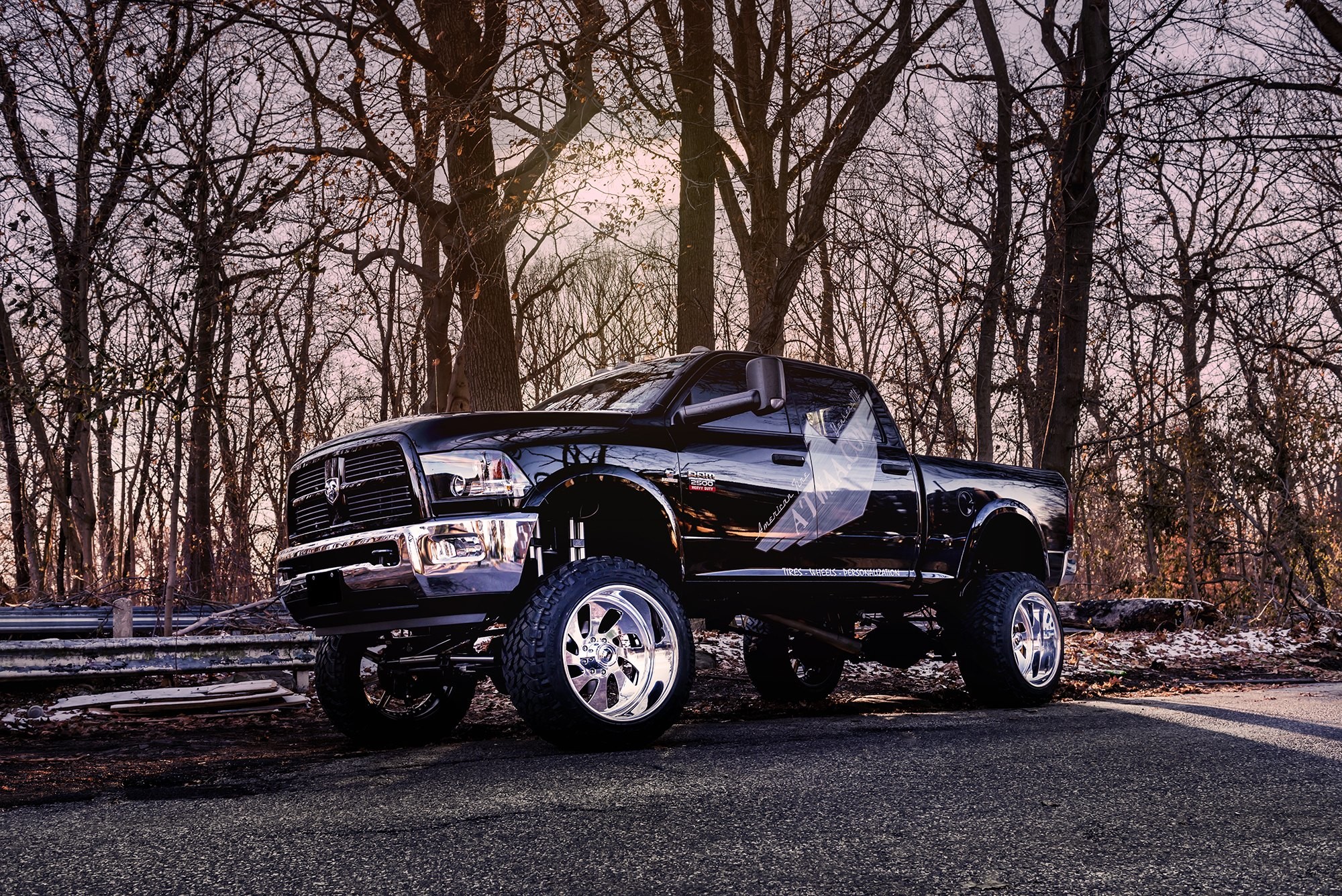 2000x1335 Black Lifted Dodge Ram 2500 with Nitto Tires - Photo by Fuel Offroad