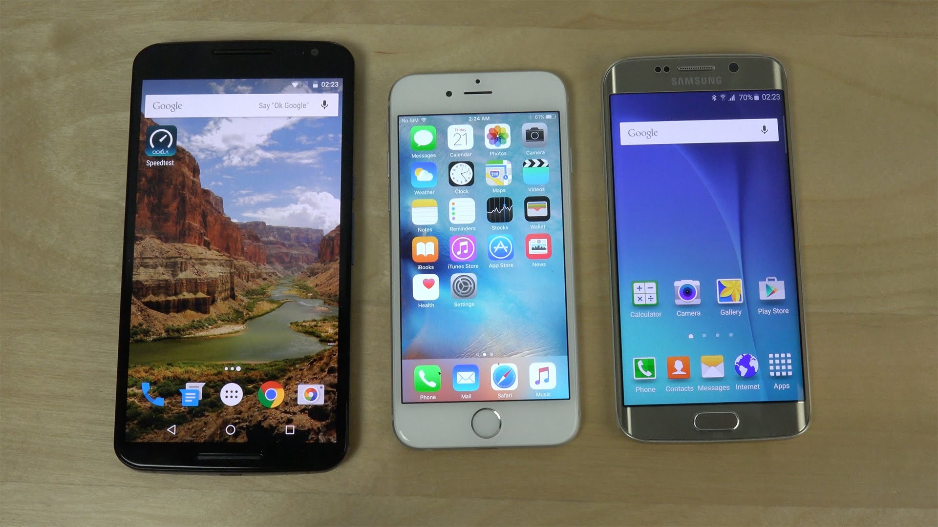 1920x1080 Nexus 6 Android 6.0 Marshmallow vs. iPhone 6 iOS 9 vs. Samsung Galaxy S6  Edge! - YouTube
