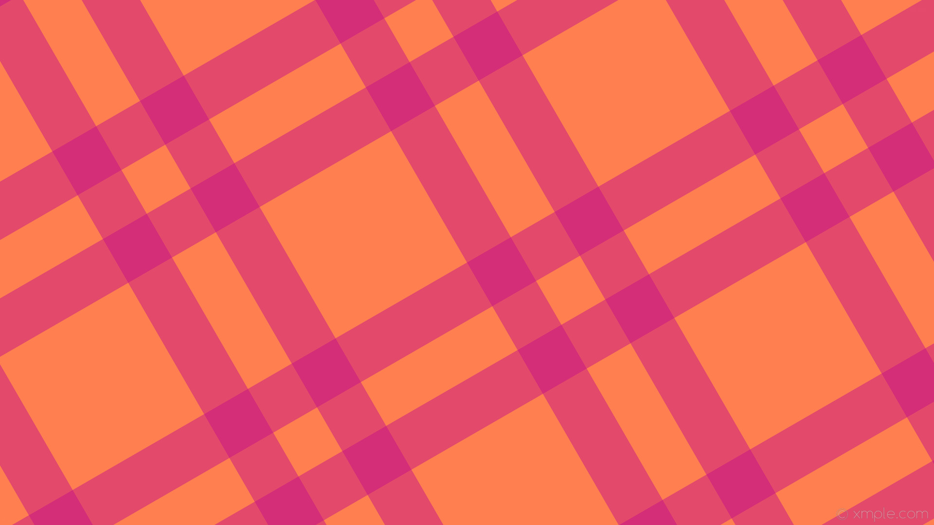 1920x1080 wallpaper pink gingham orange striped dual coral medium violet red #ff7f50  #c71585 30Â°