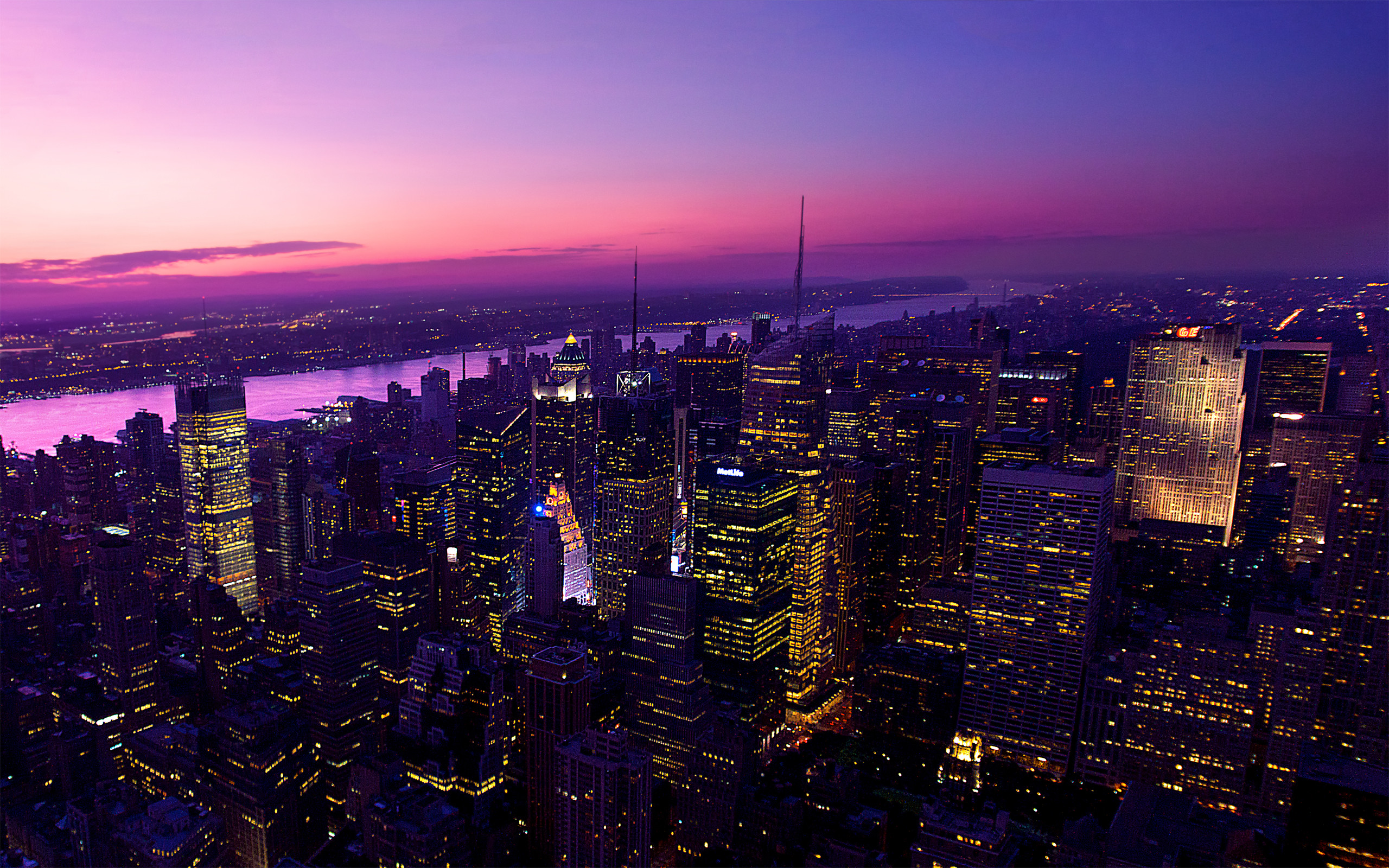 2560x1600 New York City Sunset wallpaper - 1073026