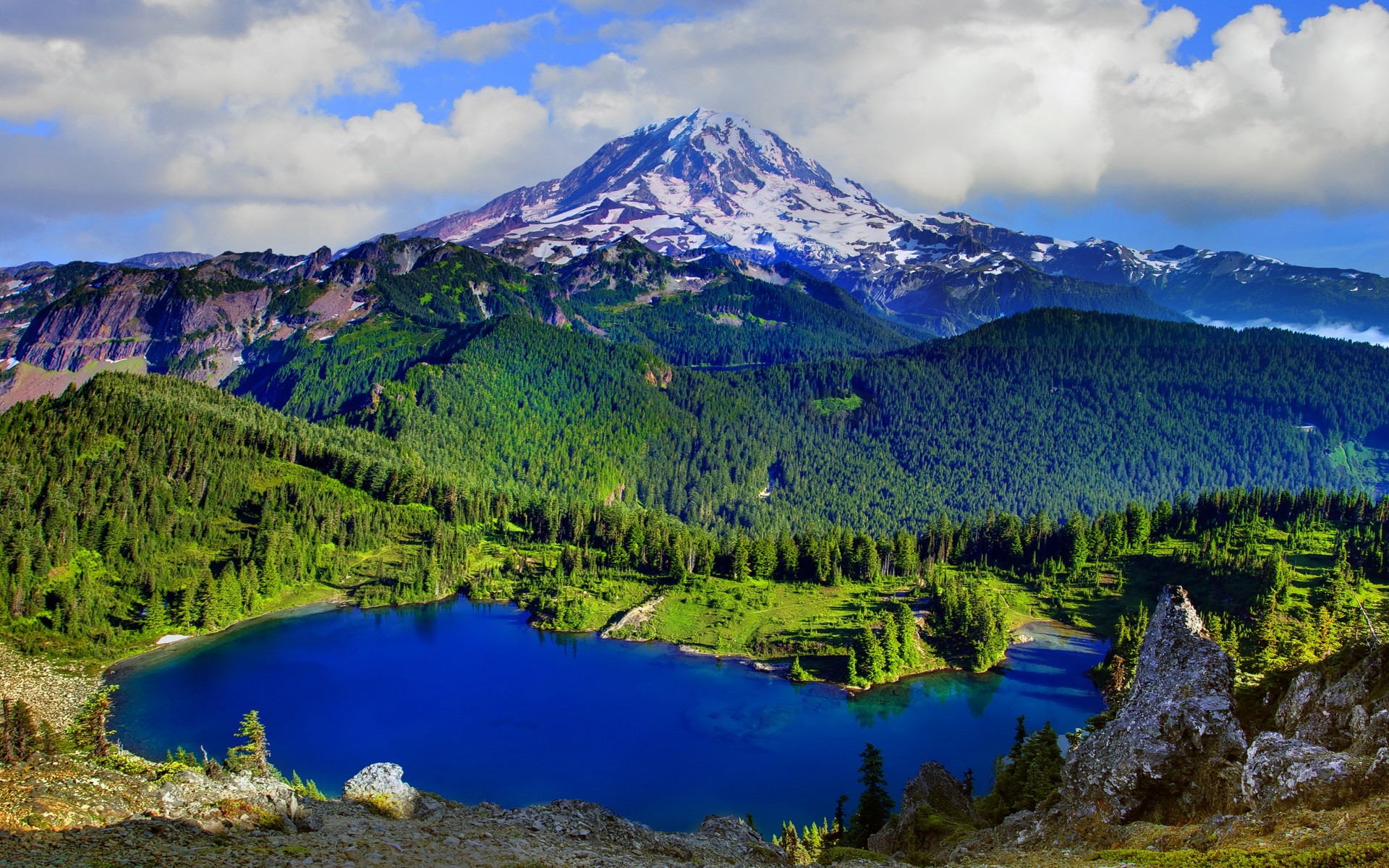 1920x1200 Mount Rainier National Park Washington United States Wallpaper HD .
