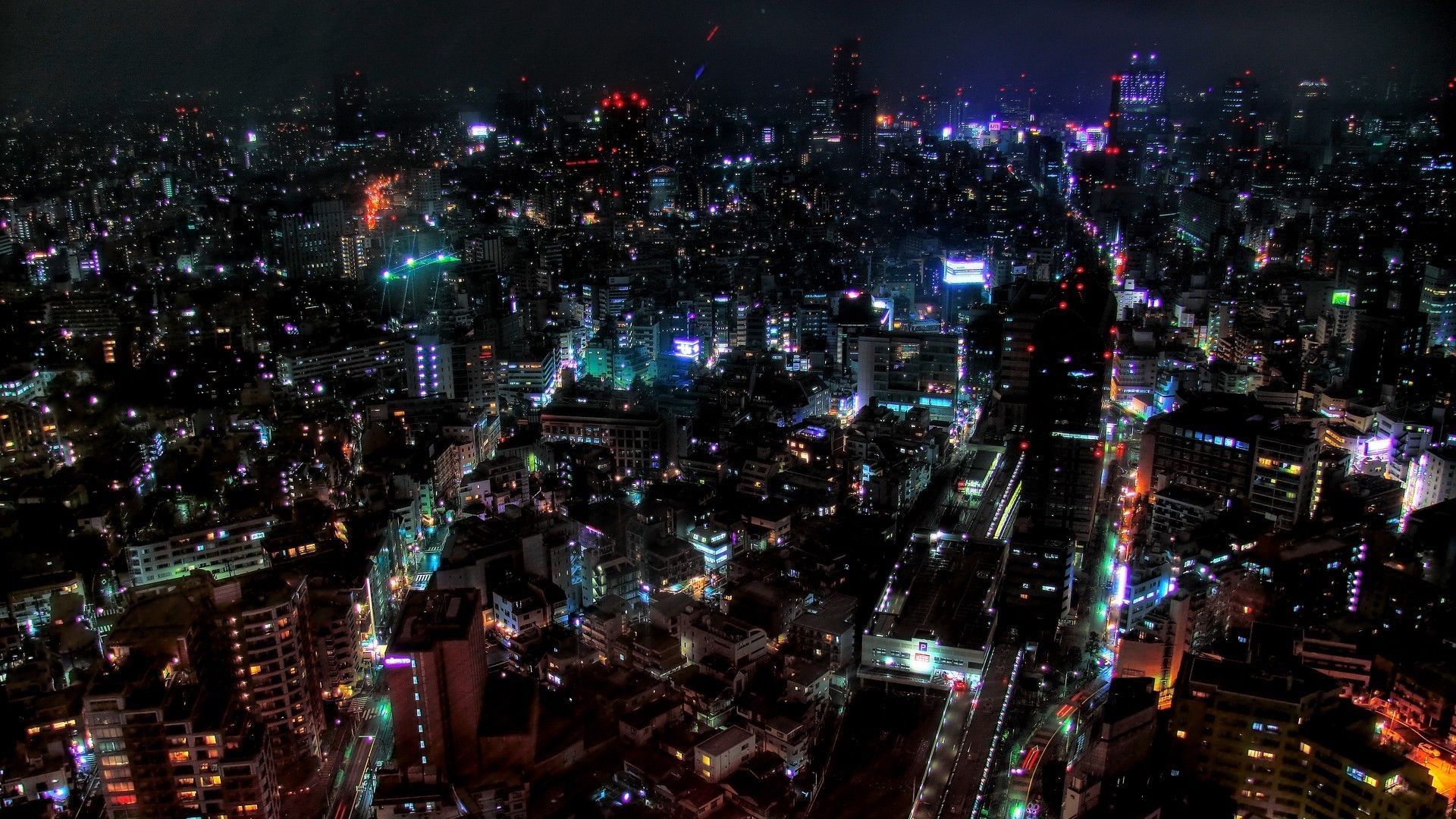 1920x1080 city lights anime Google Search city bg Pinterest Tokyo