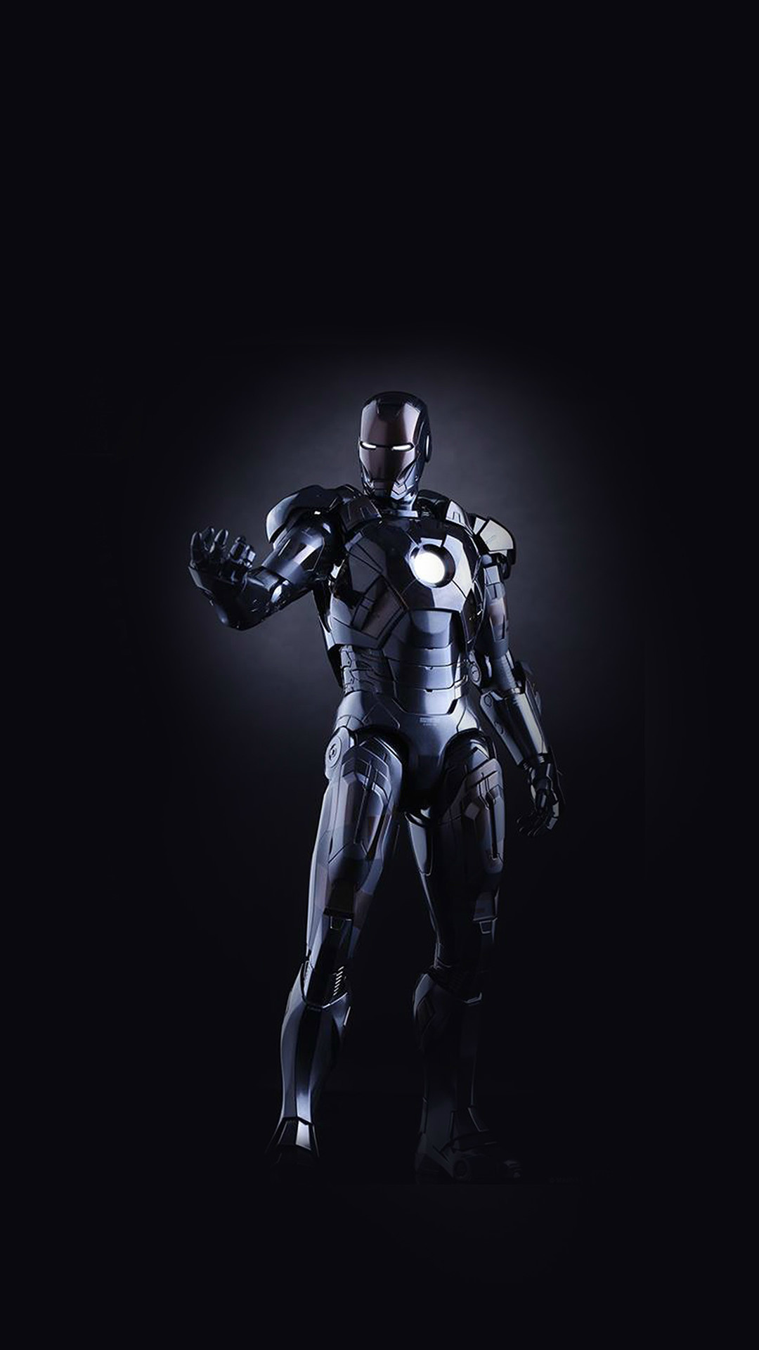1080x1920 Ironman Dark Figure Hero Art Avengers #iPhone #7 #wallpaper