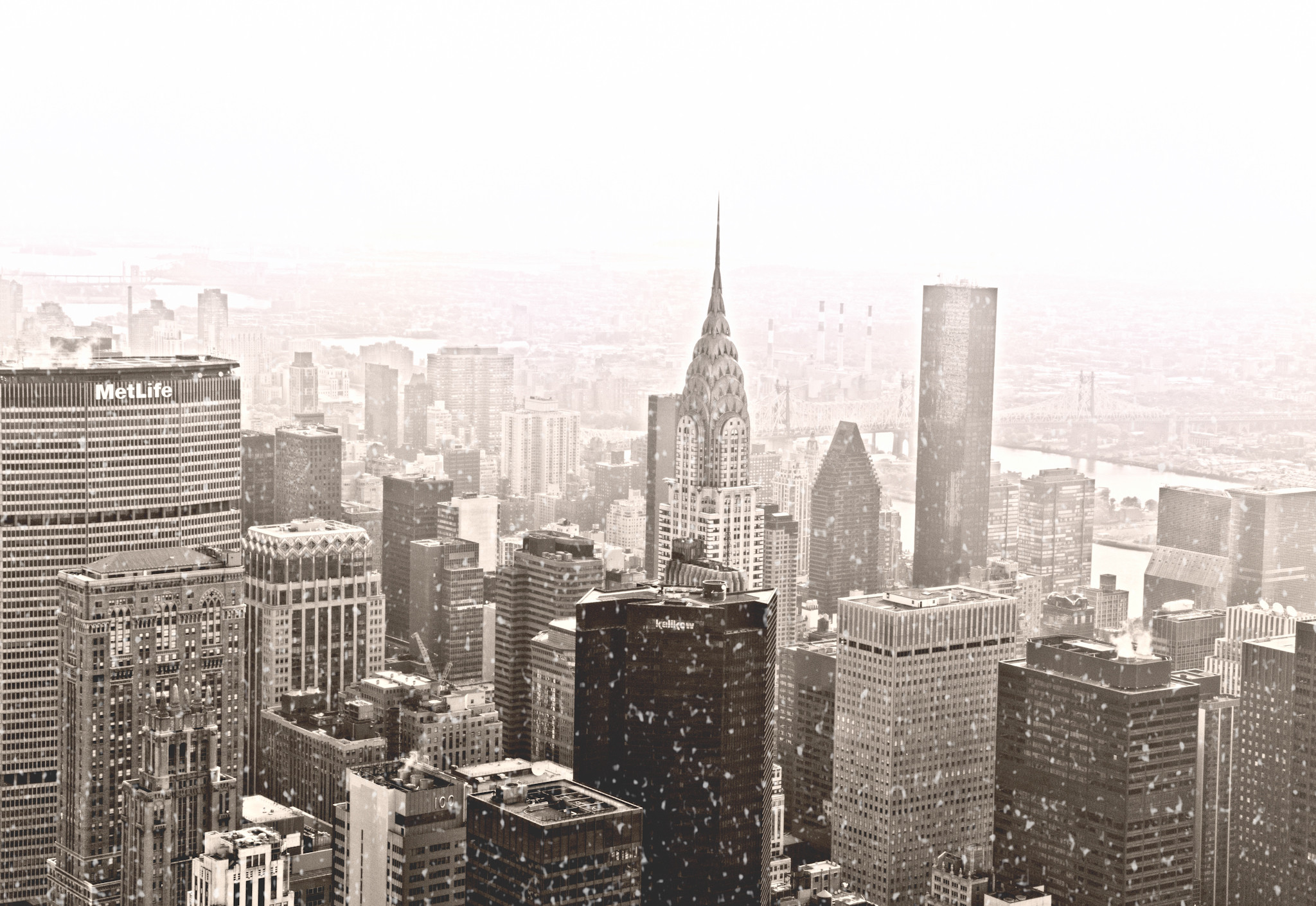 2048x1410 New York City Winter Skyline Wallpaper