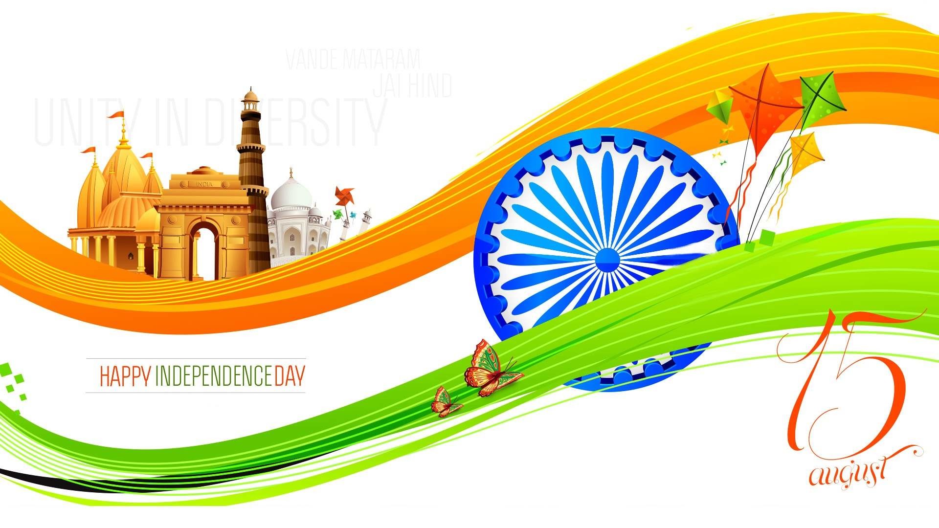 1920x1080 40 Beautiful Indian Independence Day Wallpapers and Greeting cards | Indian  flag, Indian flag images and Wallpaper
