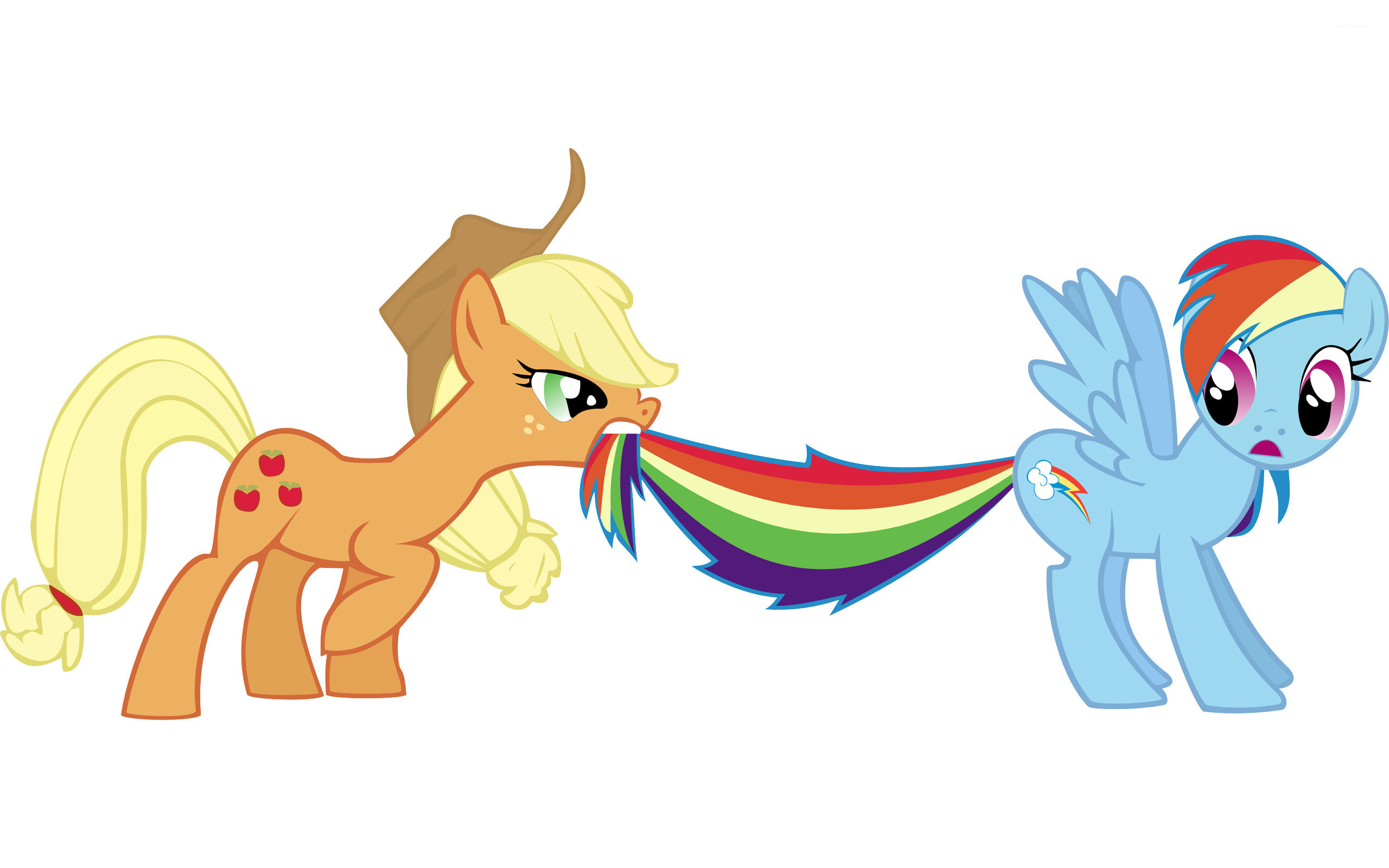 2560x1600 Applejack and Rainbow Dash - My Little Pony wallpaper