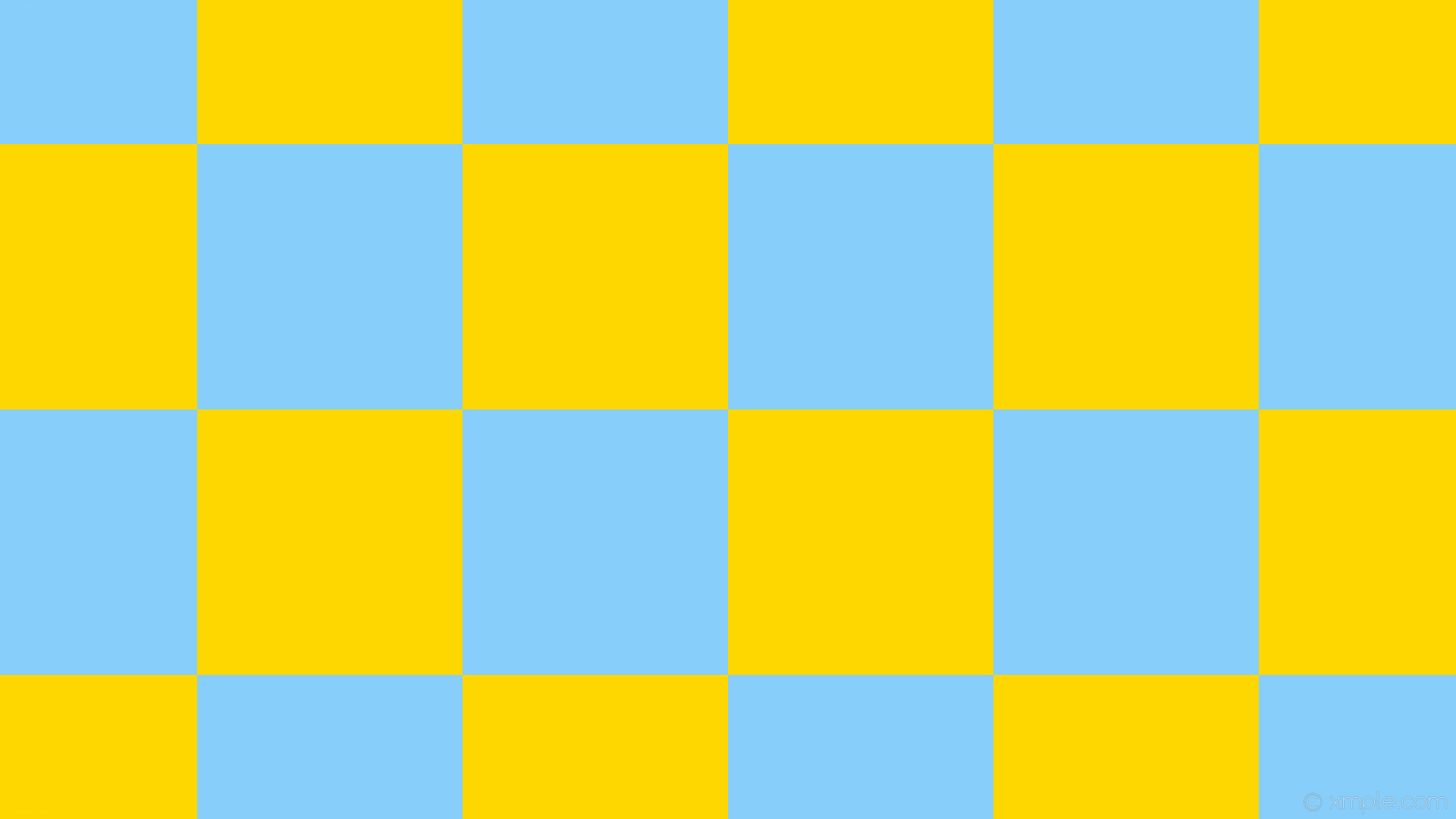 1920x1080 wallpaper squares checkered yellow blue gold light sky blue #ffd700 #87cefa  diagonal 0Â°