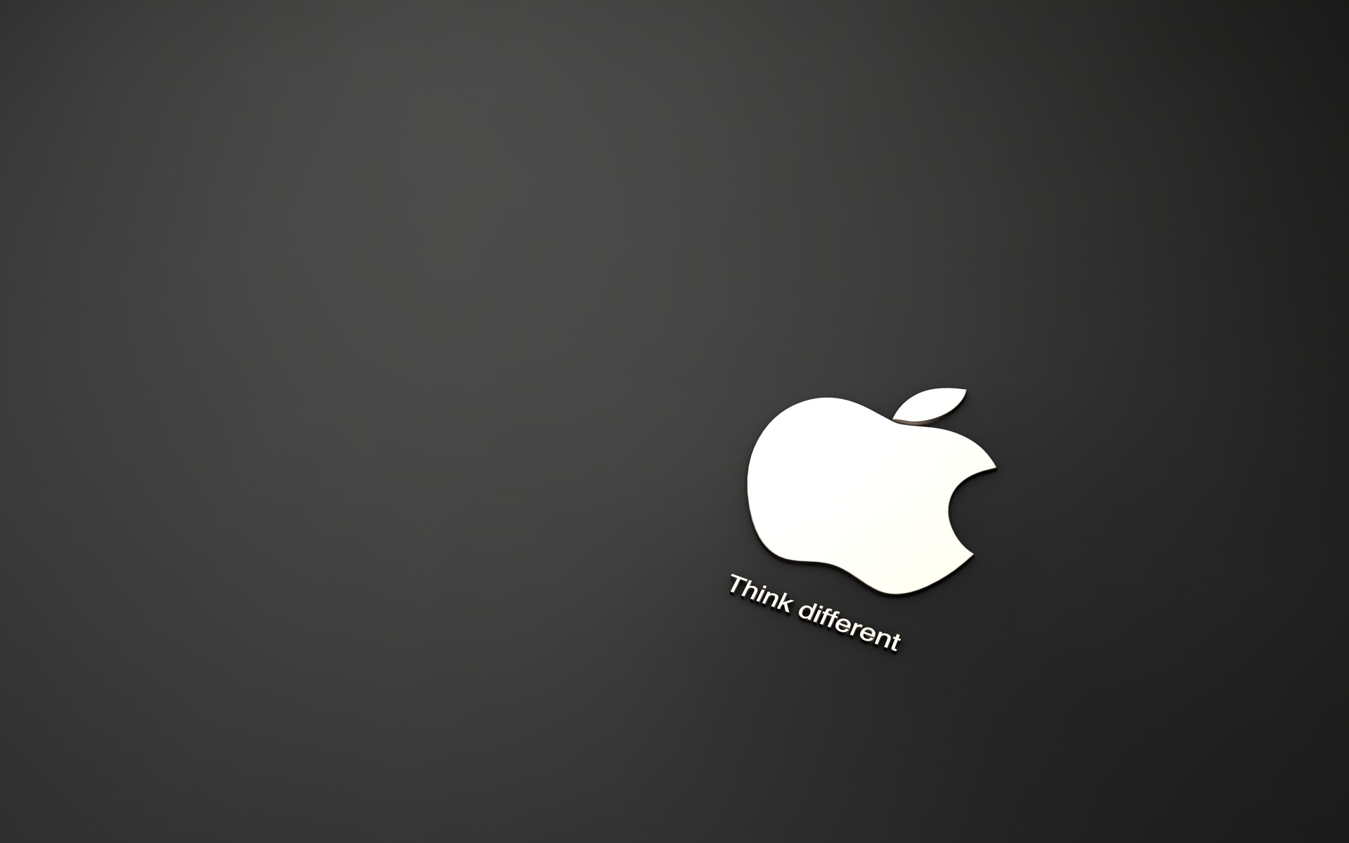 1920x1200 Apple in Black Background
