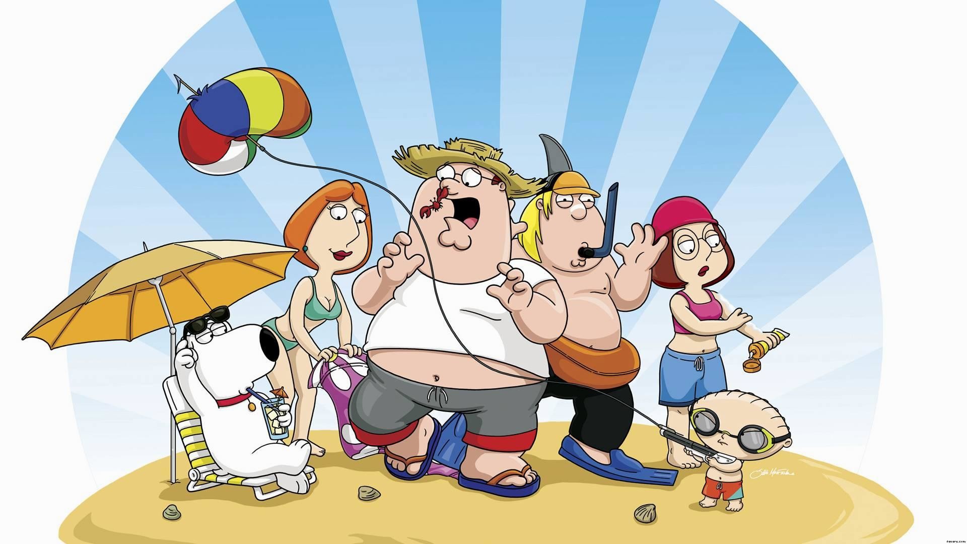 1920x1080 Family-Guy-on-the-beach