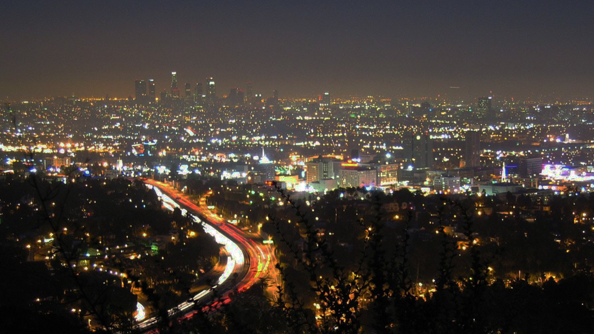 1920x1080 Downtown Los Angeles Wallpaper: Los Angeles At Night Wallpaper px