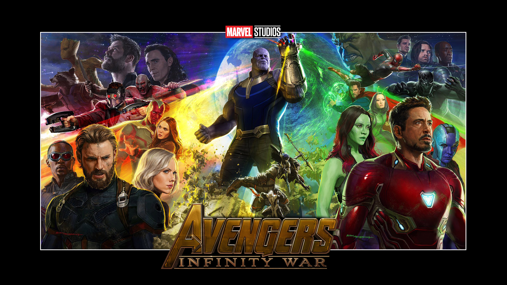 1920x1080 Filme - Avengers: Infinity War RÃ¤cher Benedict Cumberbatch Schwarzer  Panther Doctor Strange Gamora Infinity Gauntlet