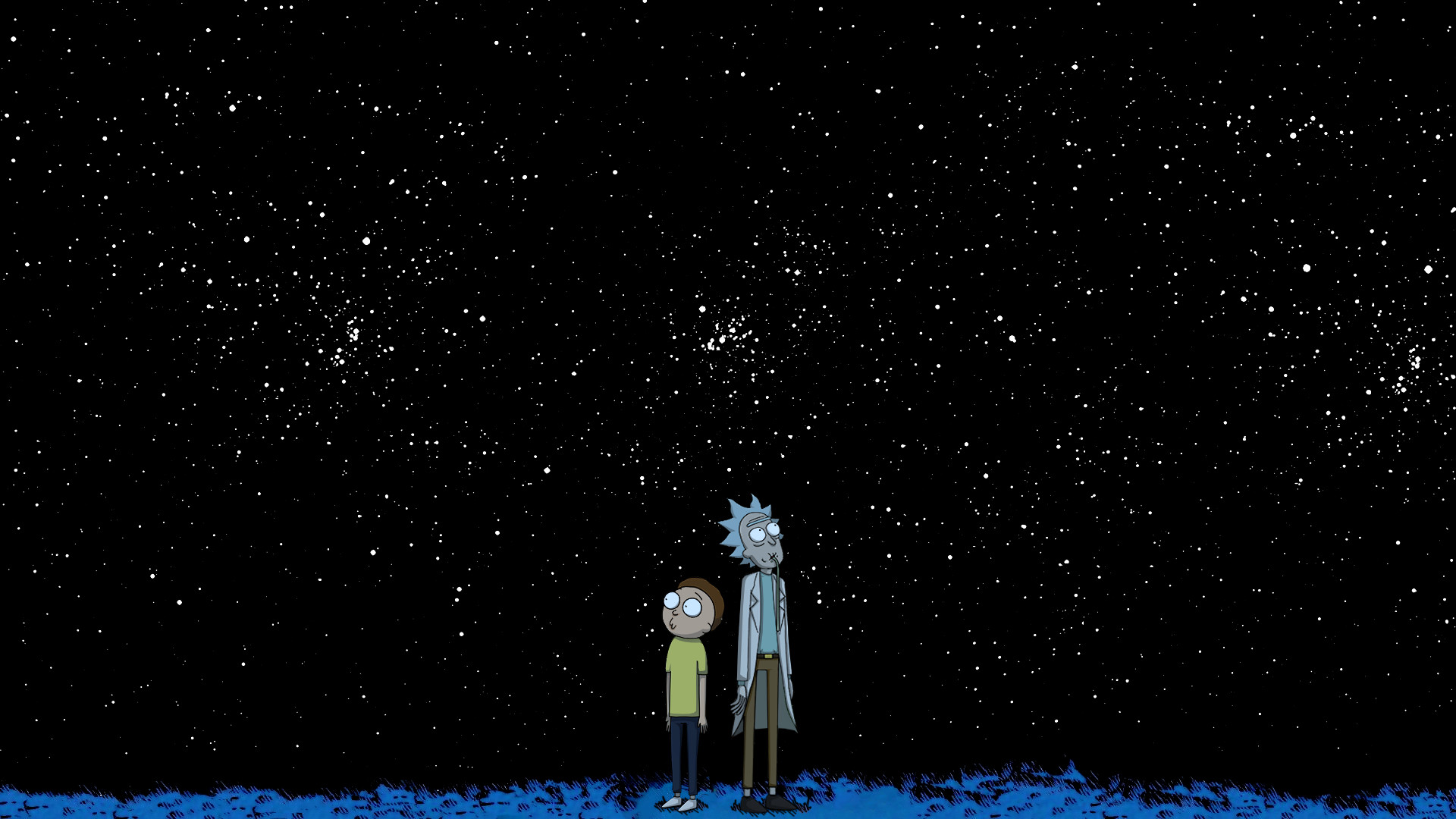 1920x1080 ... Rick and Morty x Calvin and Hobbes by SiwanKassa