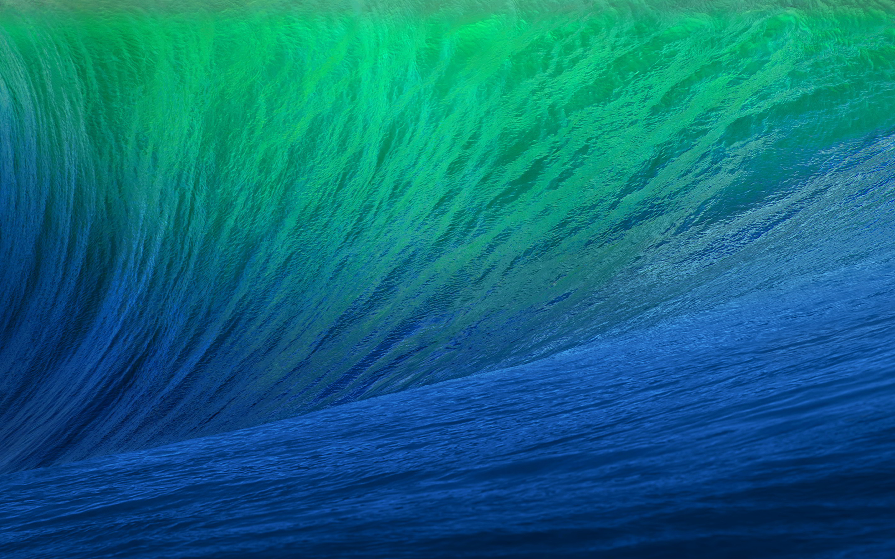 2880x1800 Green blue ocean wave