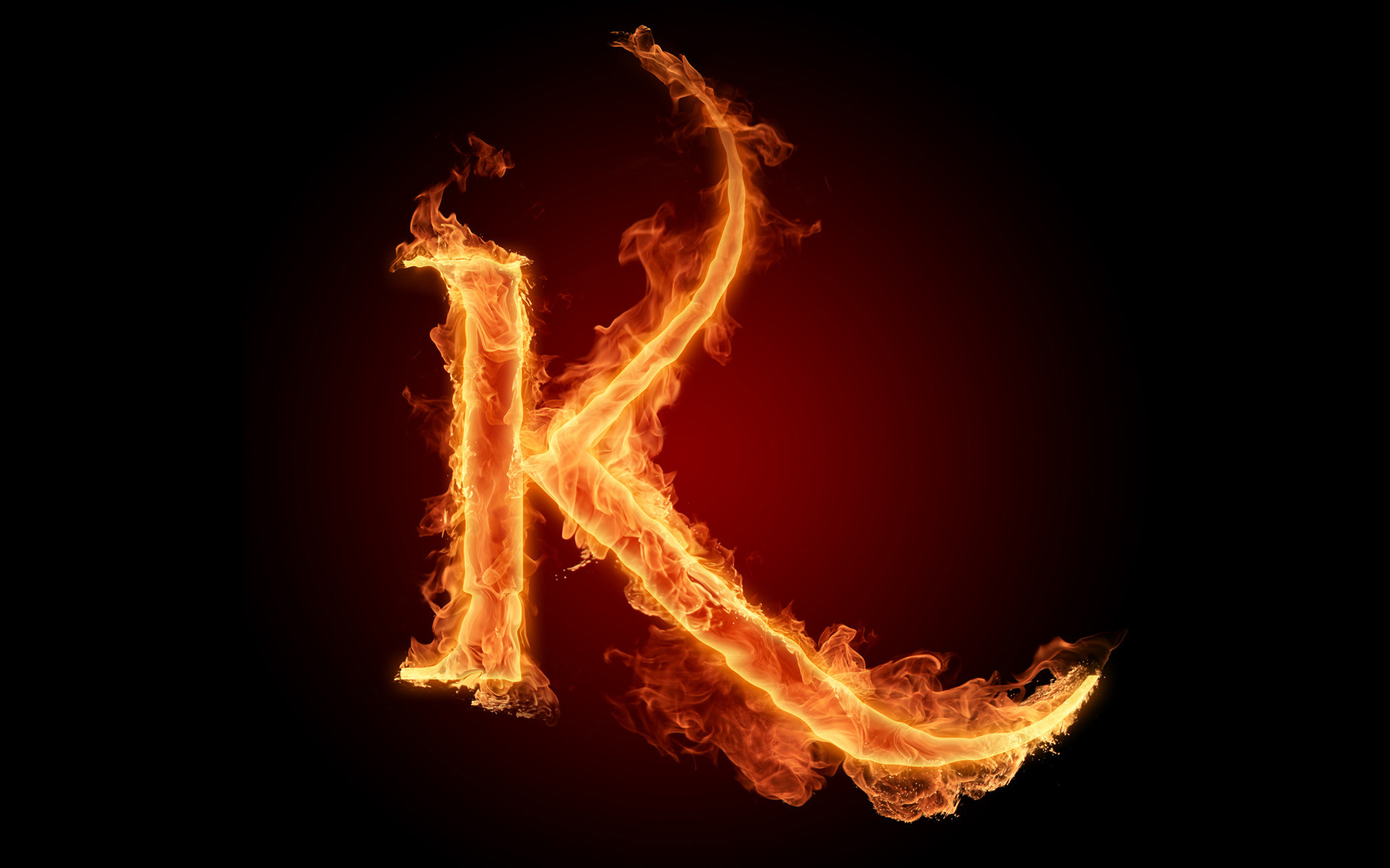 1920x1200 The fiery English alphabet picture K Wallpapers - HD Wallpapers 73625