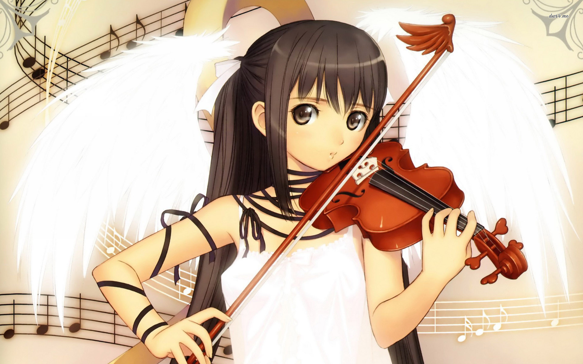1920x1200 angel girl playing the violin  anime wallpaper desktop wallpapers  hd images background images mac desktop