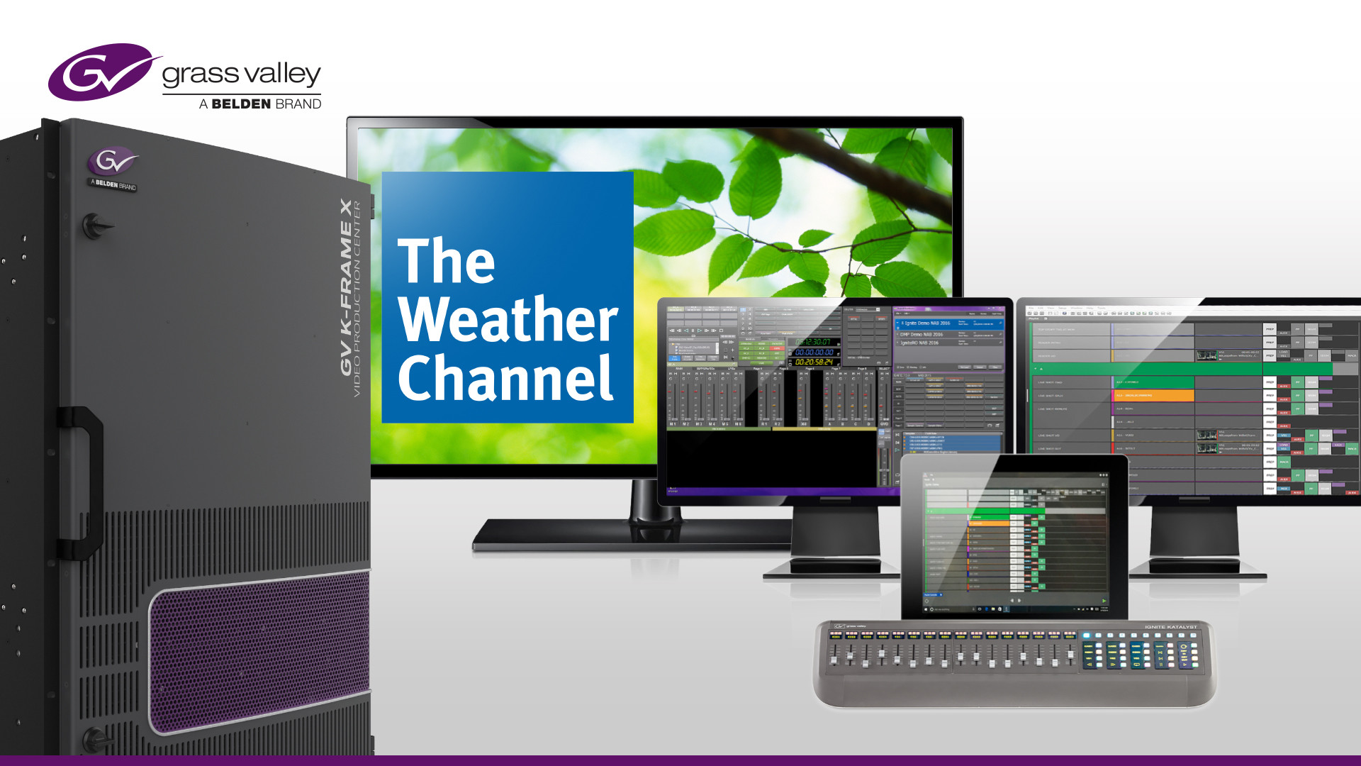 1920x1080 Press Release: The Weather Channel Purchases Kayenne and Ignite Combo for  Improved Live Production Capabilities