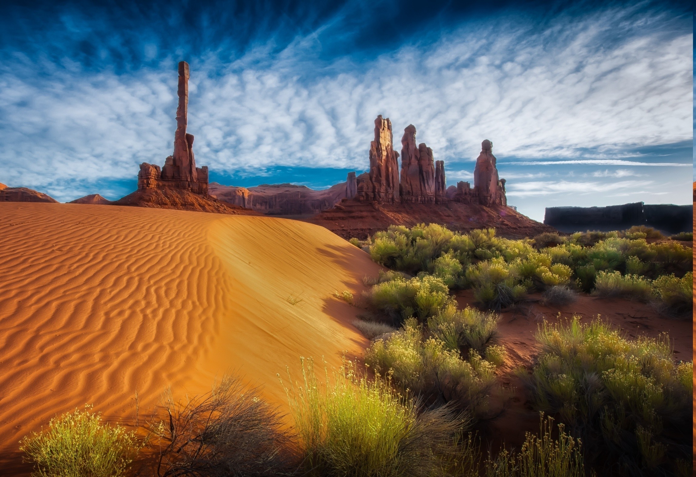 2298x1576 dune, Arizona, Shrubs, Rock, Clouds, Erosion, Nature, Landscape, Monument  Valley Wallpapers HD / Desktop and Mobile Backgrounds