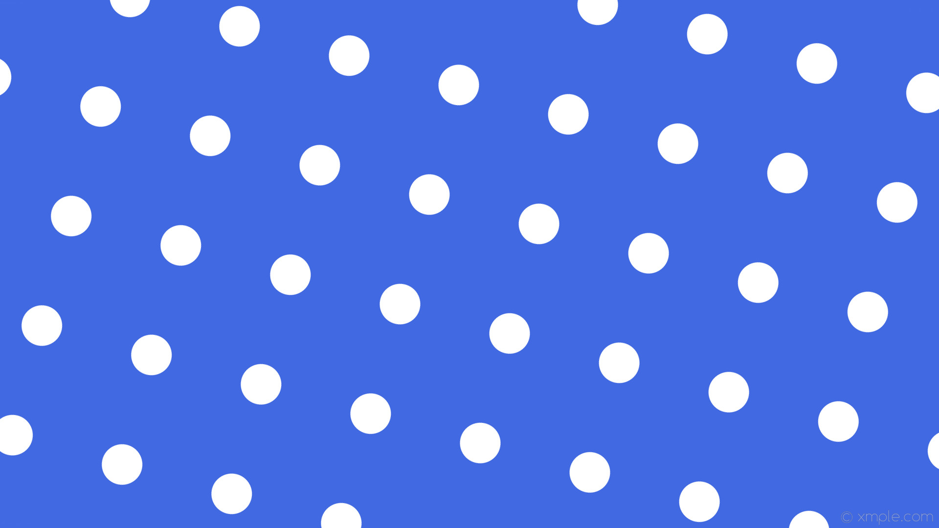 1920x1080 wallpaper blue polka dots white spots royal blue #4169e1 #ffffff 255Â° 83px  232px