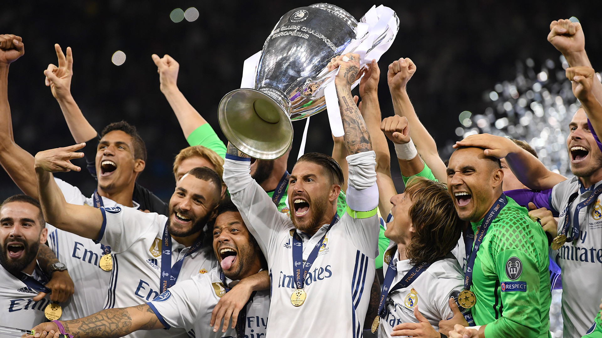 1920x1080  Real Madrid celebrating Champions League. Download. Real Madrid  Widescreen Wallpapers ...