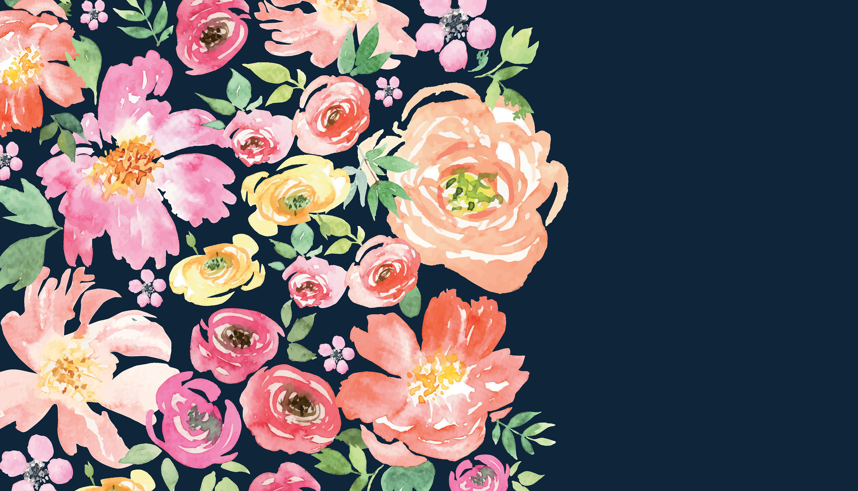 2880x1650 Res: 1920x1080, Dark Floral Desktop Wallpaper