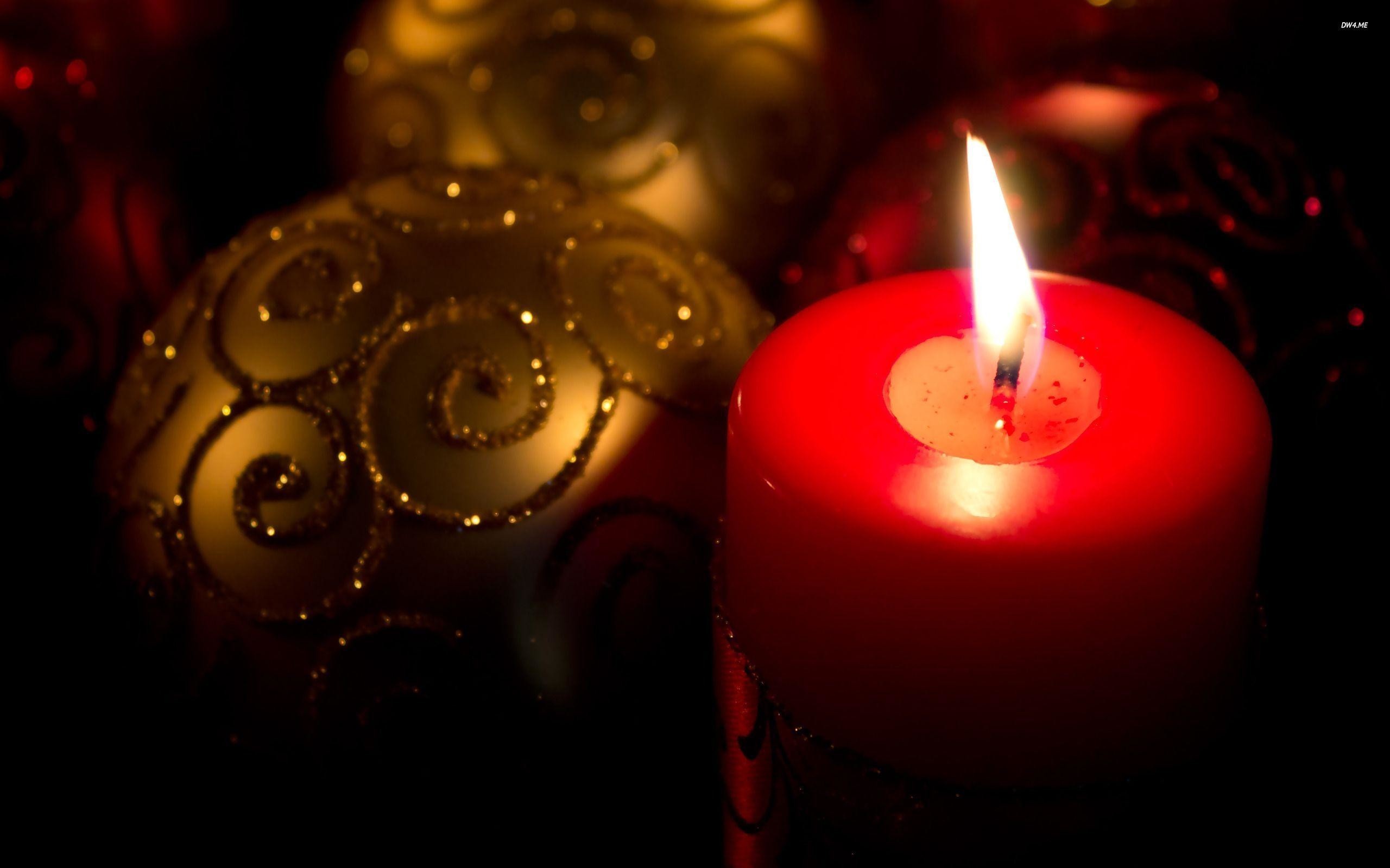 2560x1600 1920x1080 Happy Christmas Candle Wishes Wallpaper
