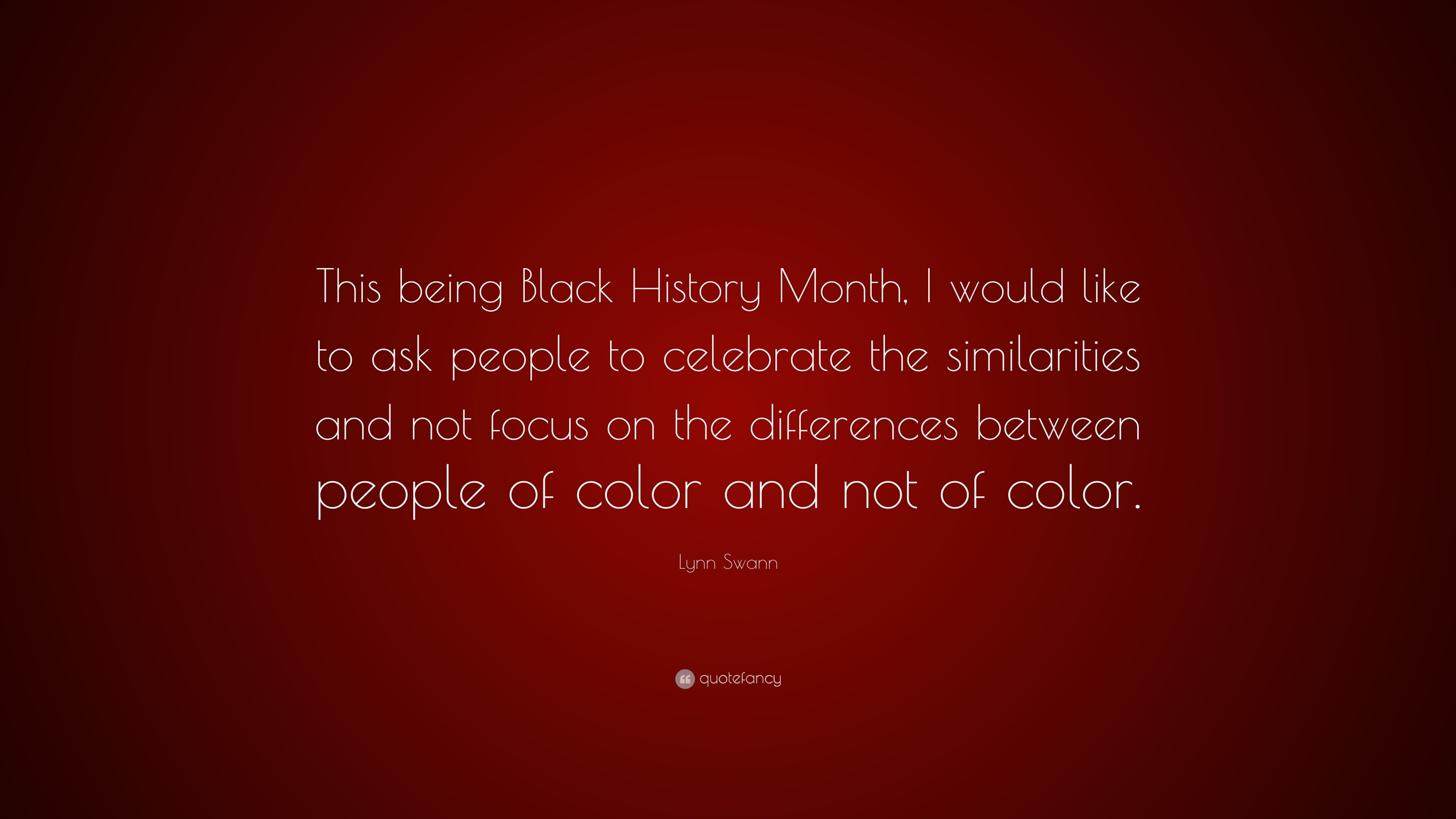 3840x2160 Lynn Swann Quote: “This being Black History Month, I would like to ask