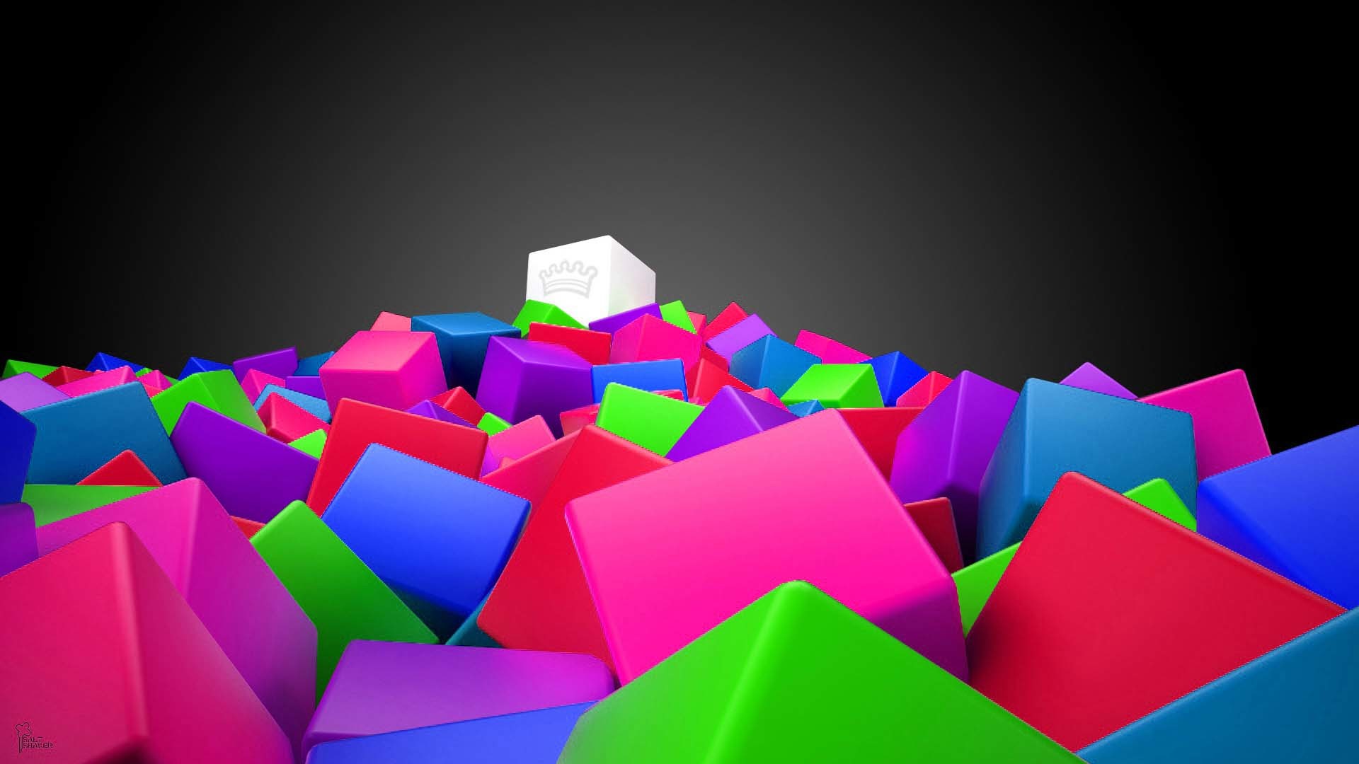 1920x1080 3D Colorful Squares Wallpapers.