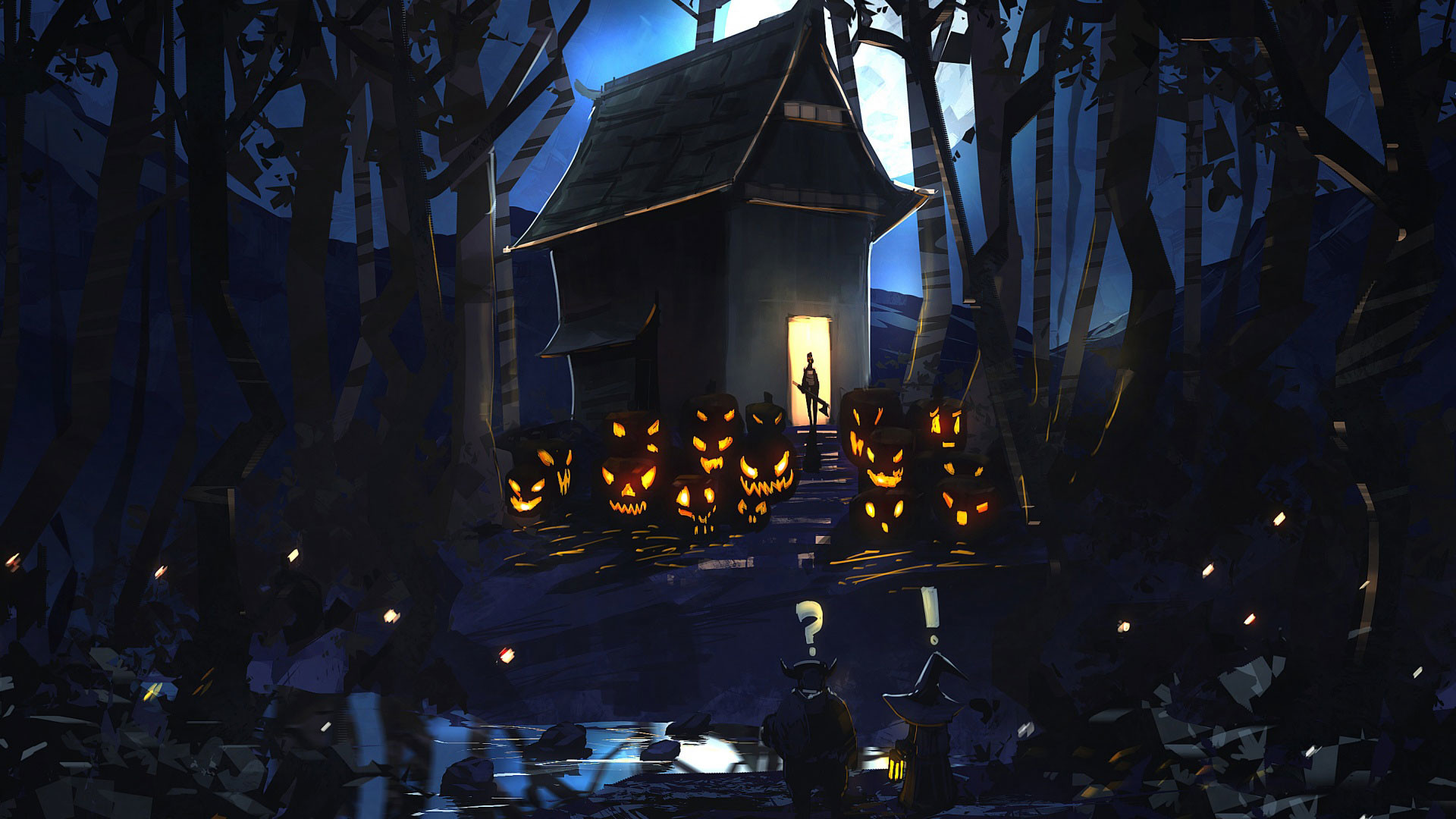 1920x1080 Halloween-Scary-House-Background