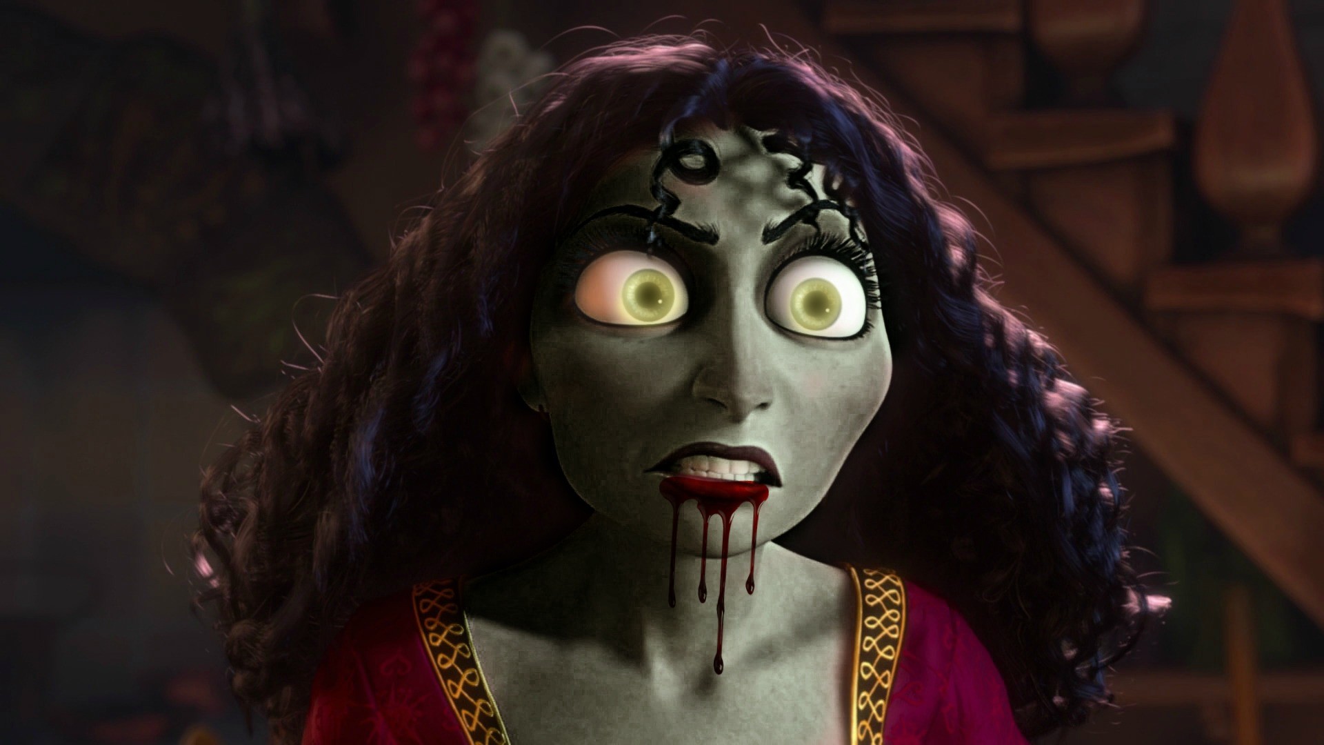 1920x1080 Tangled images Mother Gothel Zombie HD wallpaper and background photos