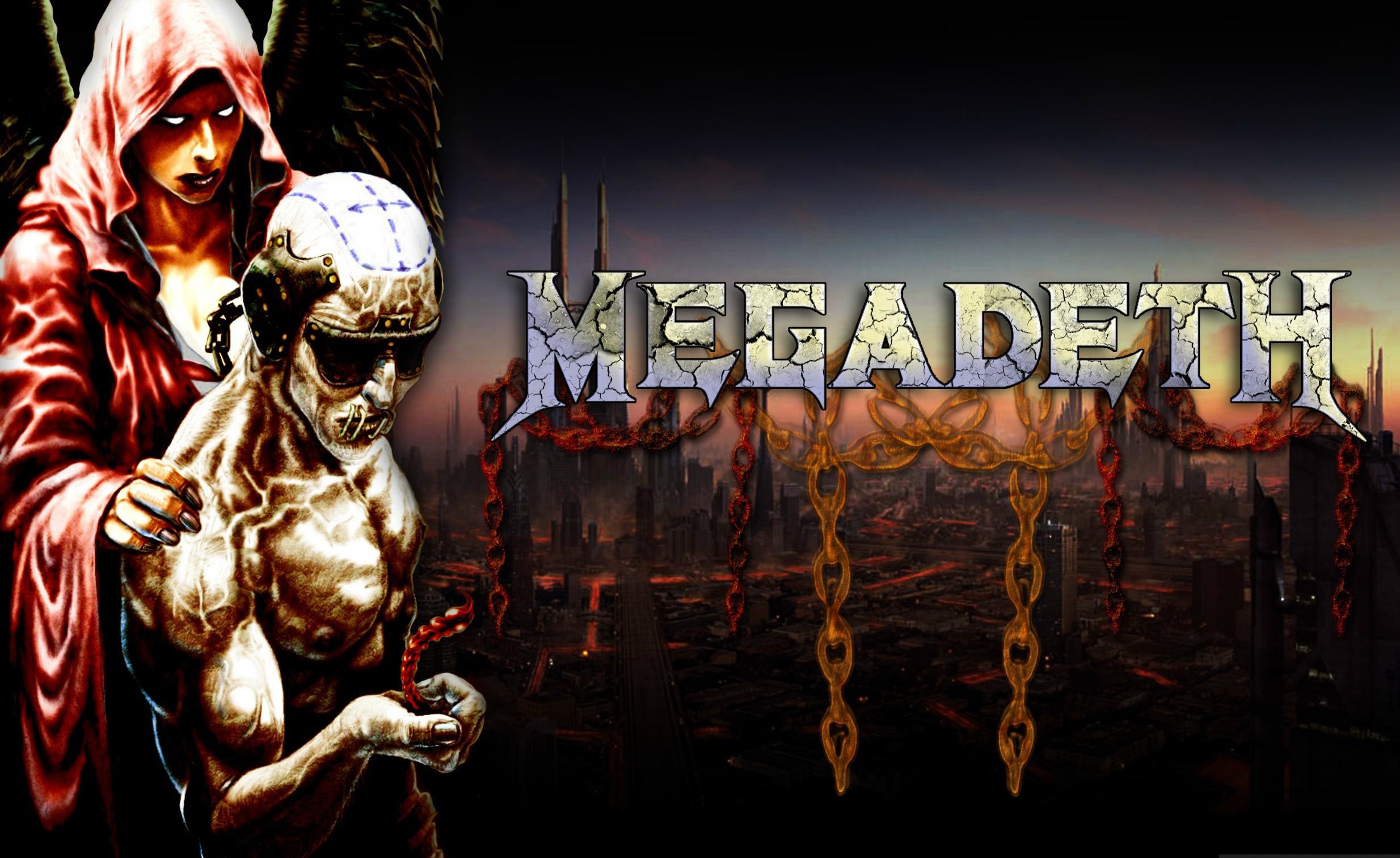 2468x1513 Megadeth Bands Groups Heavy Metal Thrash Hard Rock Album Covers Vic  Rattlehead Skulls Widescreen Resolutions wallpaper
