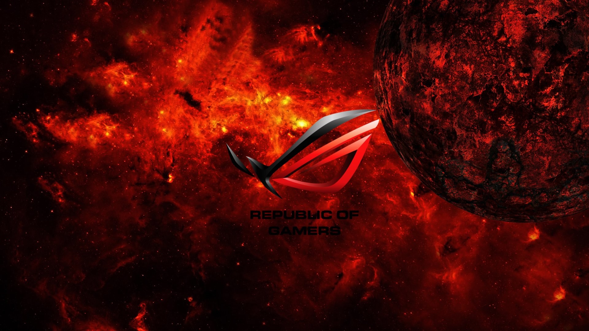 1920x1080 Technology - Asus Computer Red Republic of Gamers Wallpaper