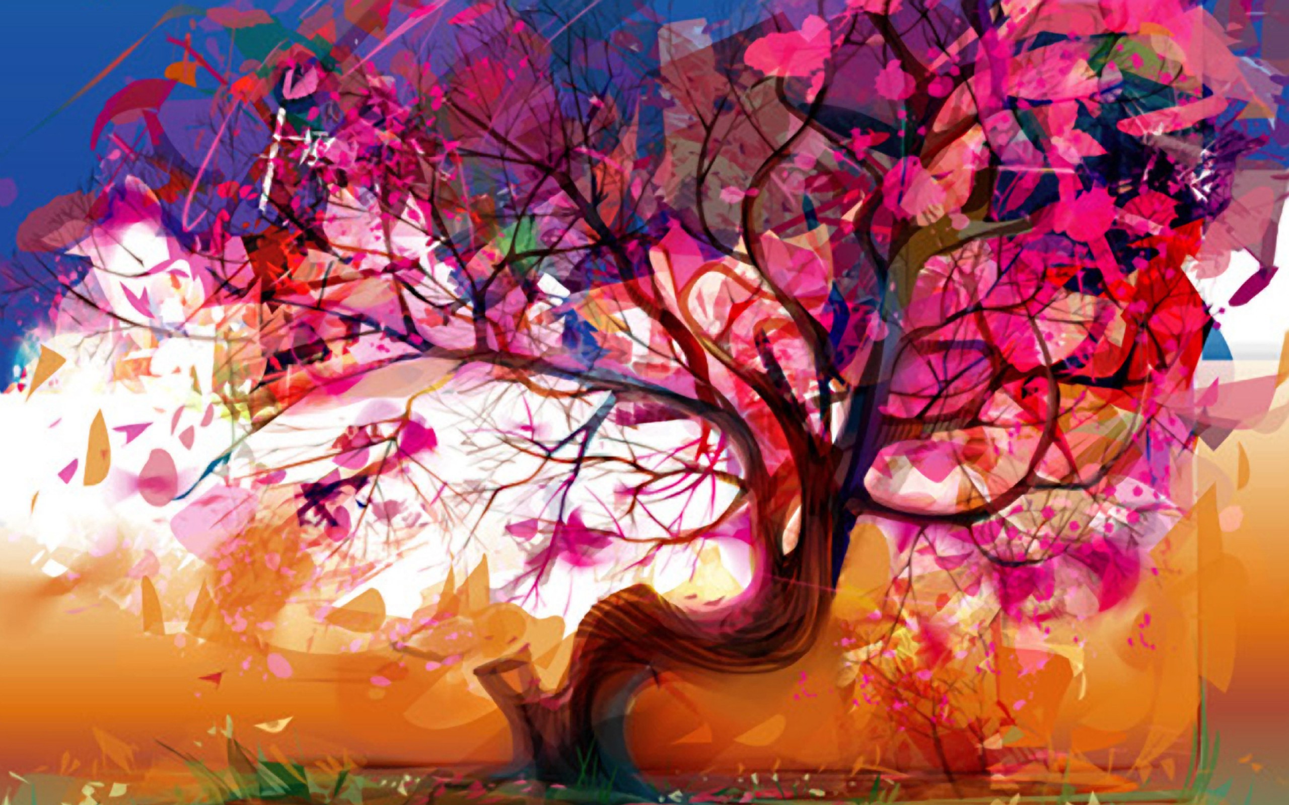 2560x1600 Fall Season Abstract Season of Fall Abstract Art HD Wallpaper