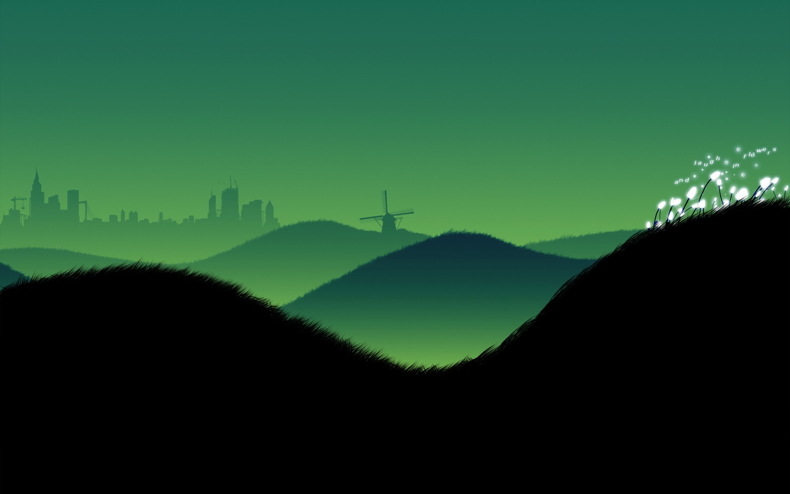 2560x1600 Download Wallpaper  Hills, Landscape, Minimalism .