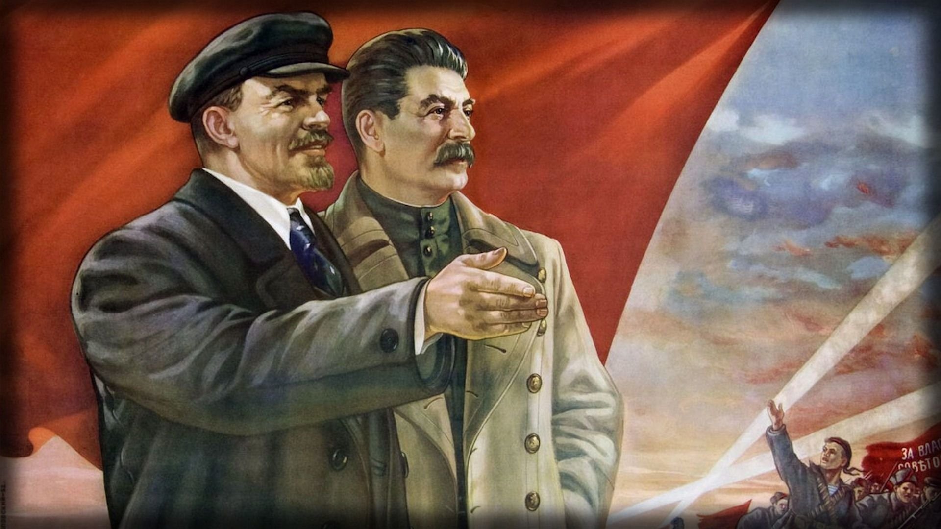 1920x1080 Verschiedenes - Russian Russland Joseph Stalin Vladimir Lenin USSR Wallpaper