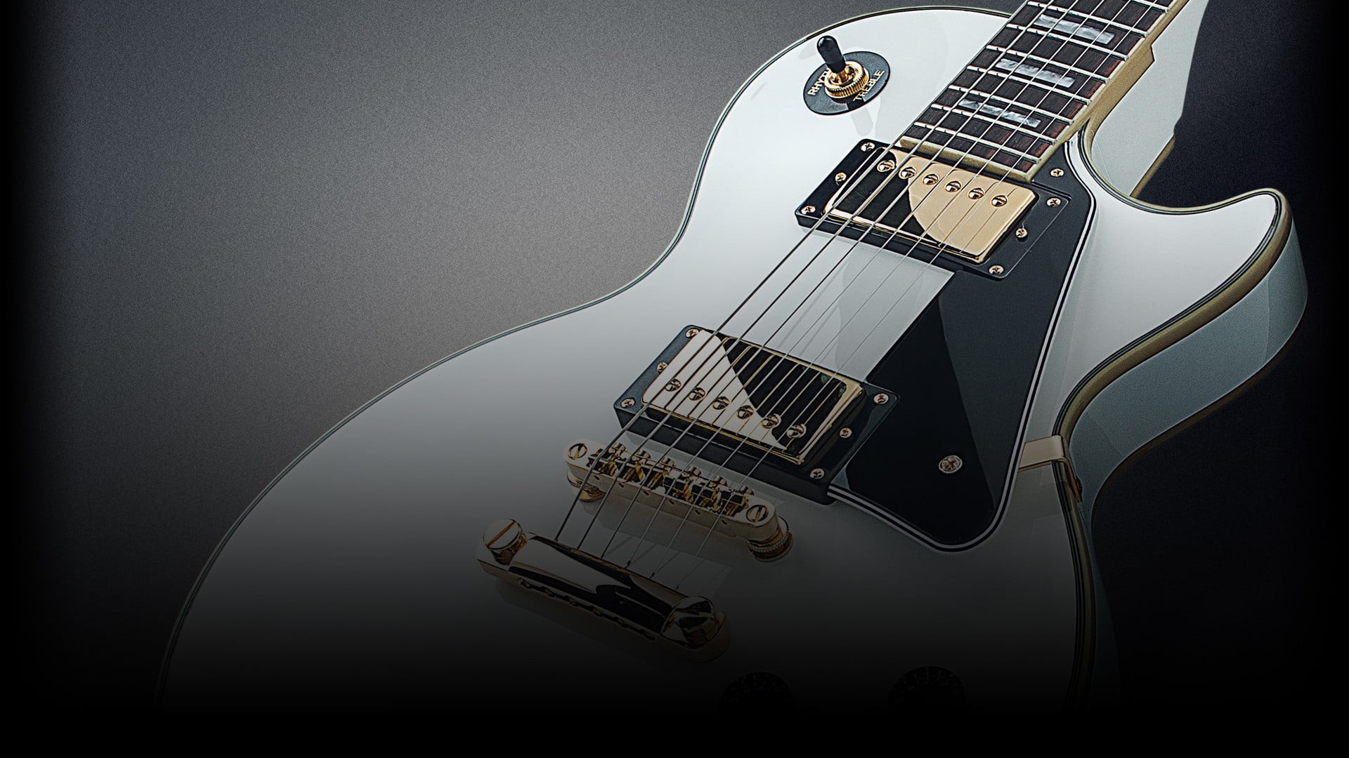1920x1080 white SG electric guitart, music, Rocksmith, gold, Les paul, Gibson