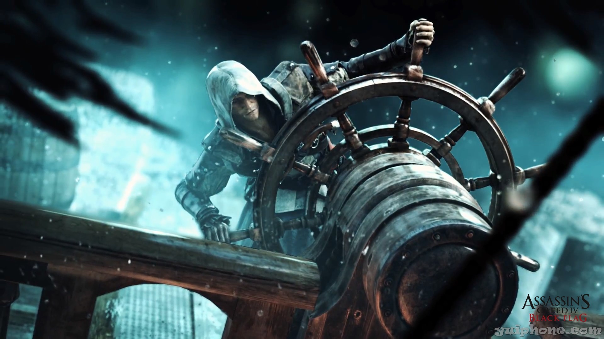 1920x1080 Edward-Kenway-at-the-helm-AC4-Assassins-Creed-Black-Flag-Wallpapers