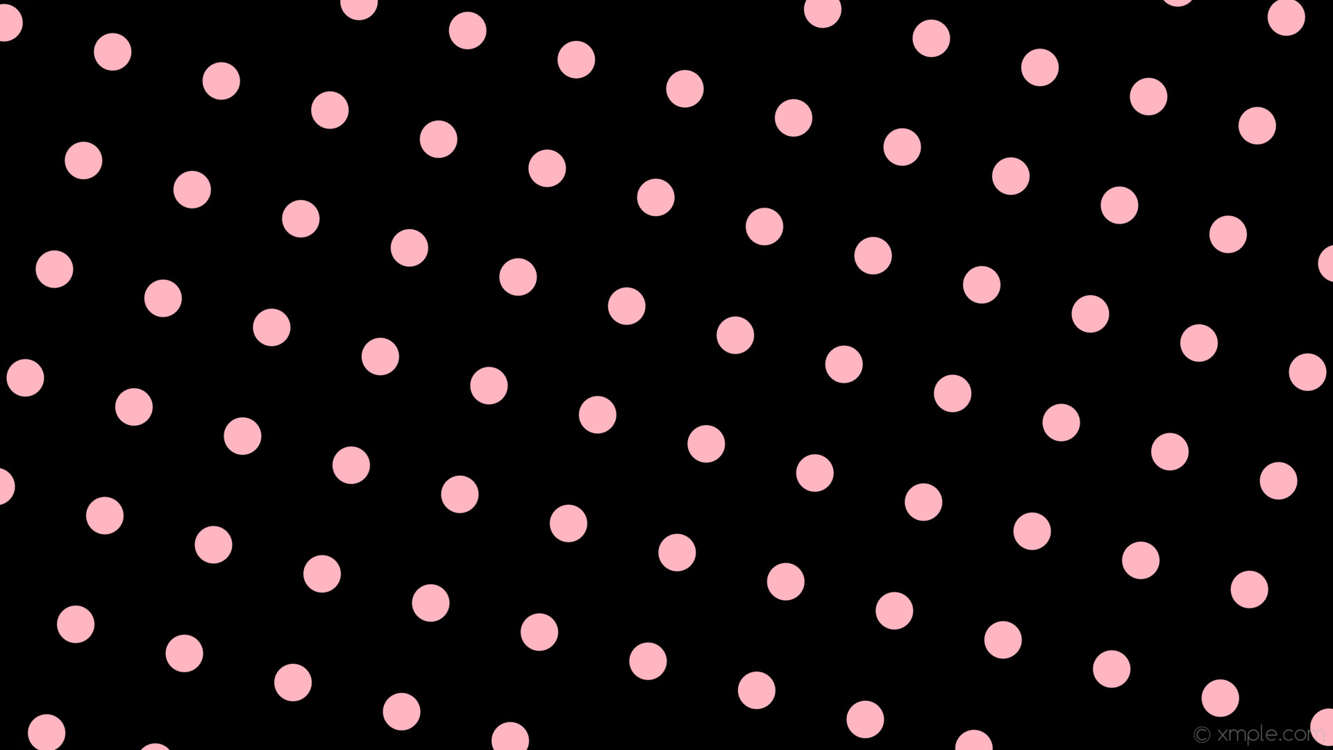 1920x1080 wallpaper pink black spots polka dots light pink #000000 #ffb6c1 255Â° 54px  162px