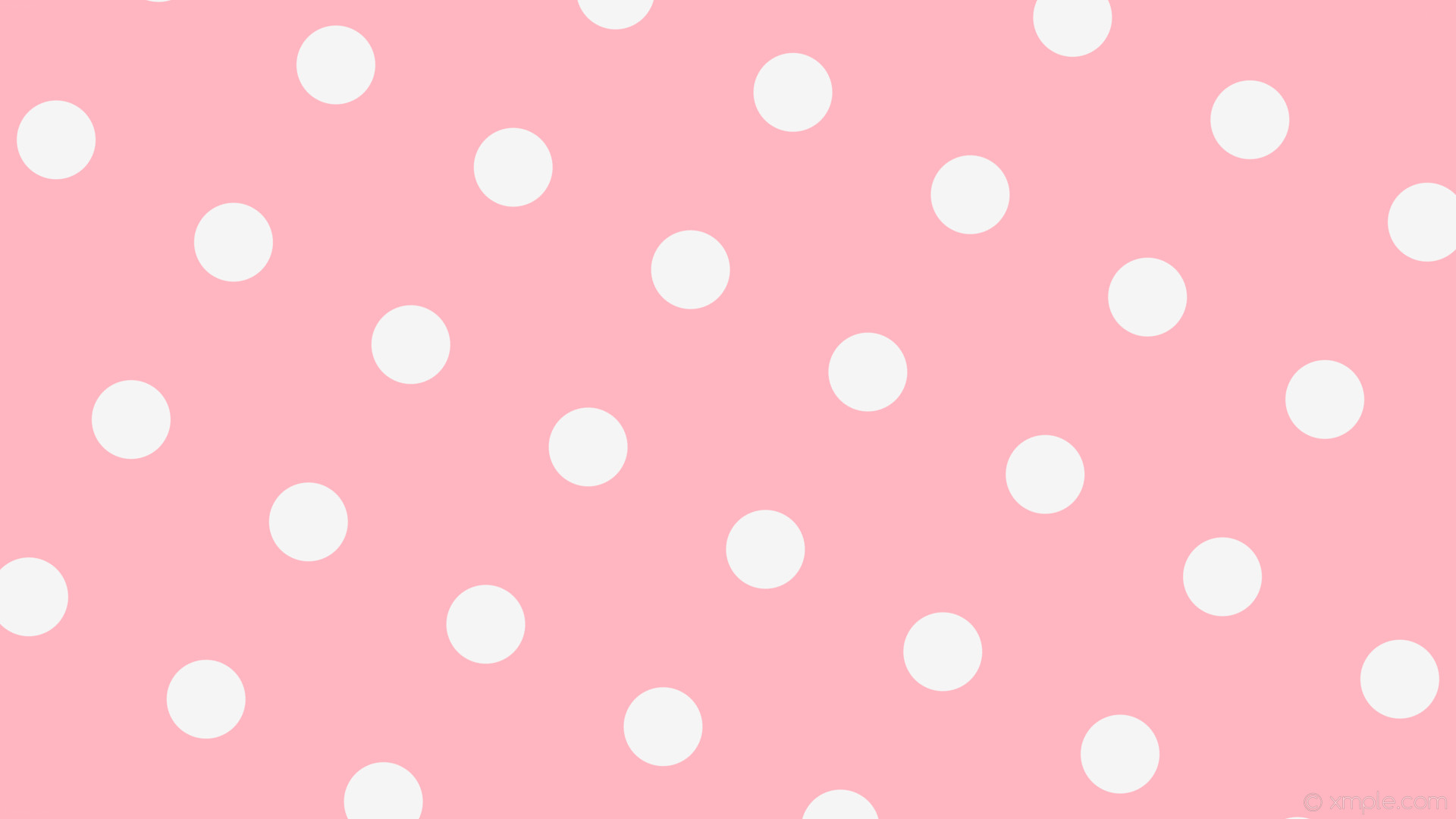 1920x1080 wallpaper pink polka dots white spots light pink white smoke #ffb6c1  #f5f5f5 240Â°