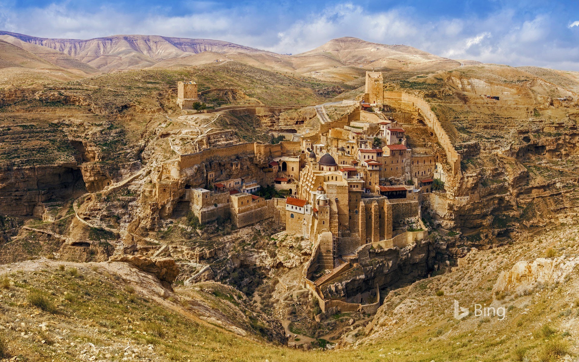 1920x1200 Mar Saba monastery overlooking the Kidron Valley, Jerusalem, Israel (Â©  Roman Pesarenko/500px)