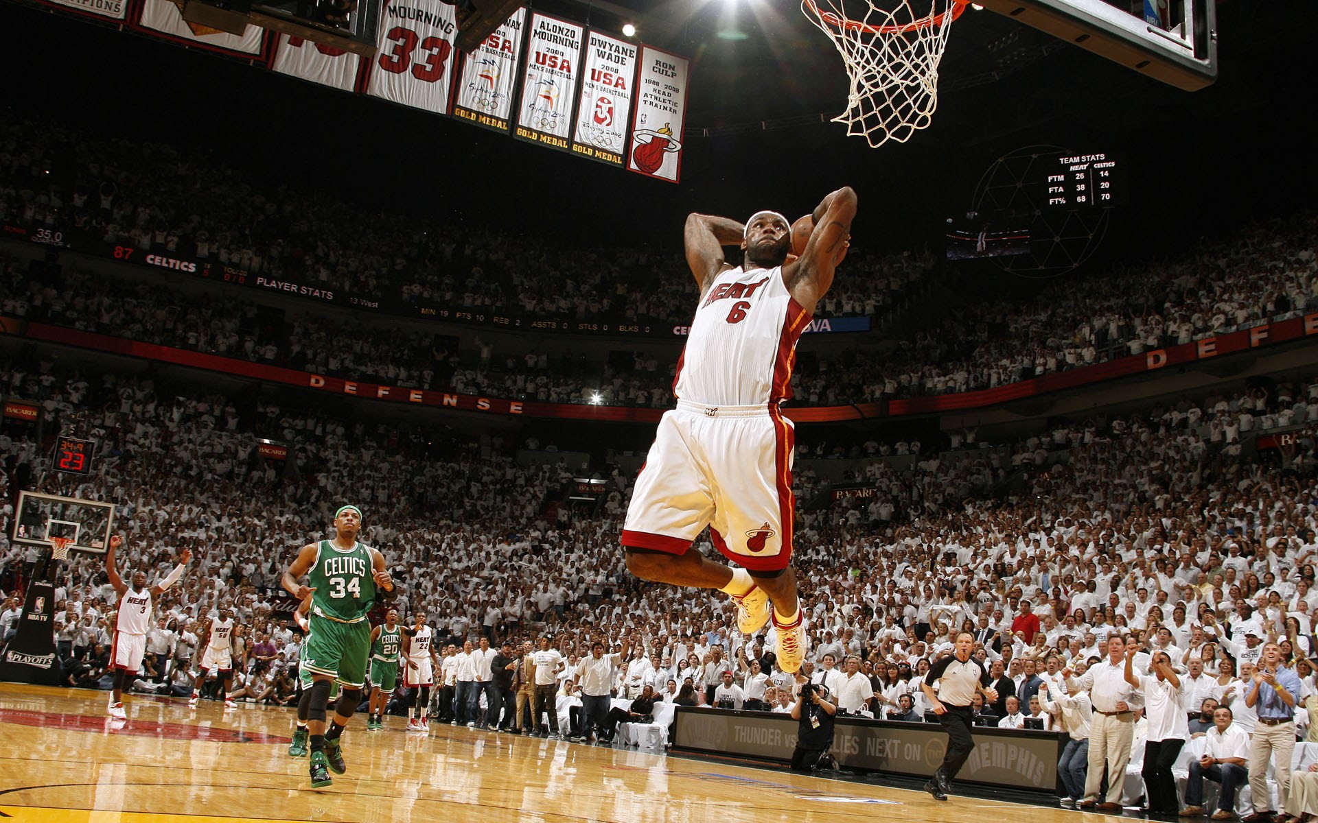 1920x1200 Lebron James Dunk Wallpaper For Android
