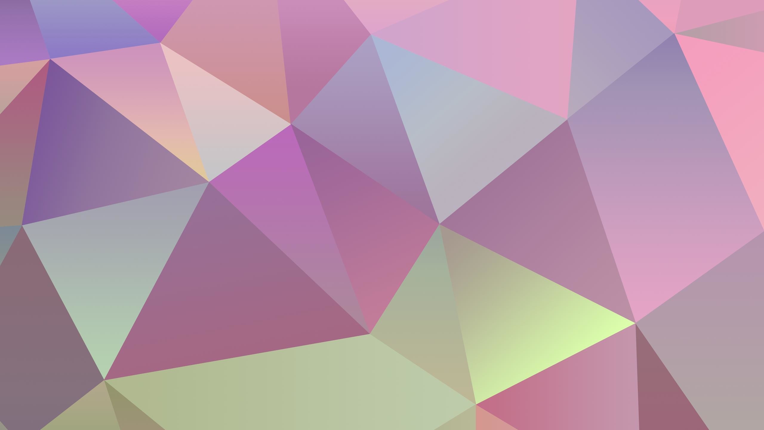 2560x1440 Pastel polygon Wallpaper #