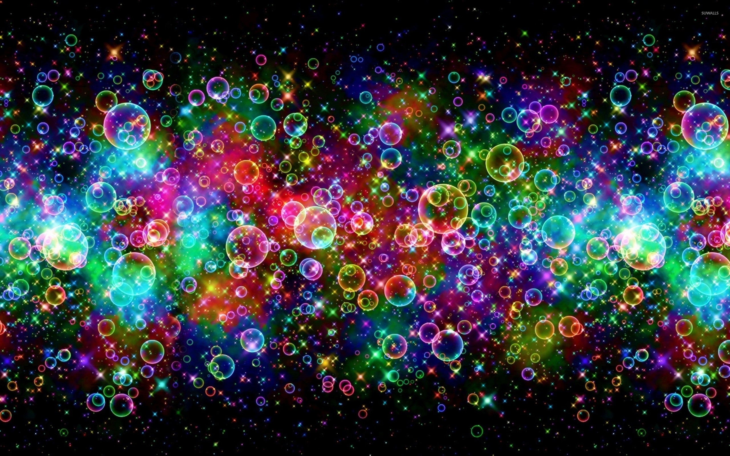 2560x1600 Bright colors reflected on the bubbles wallpaper  jpg