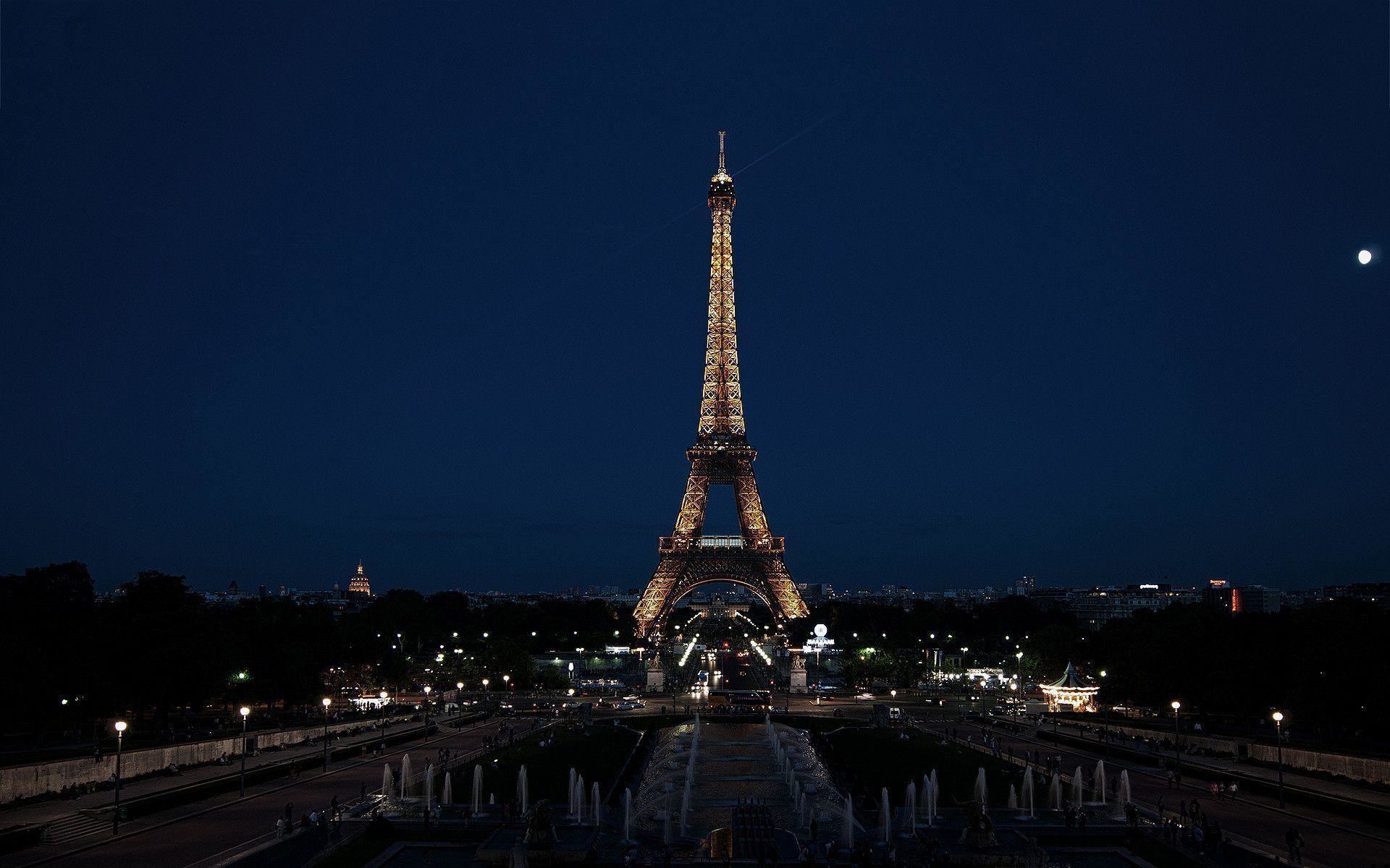 1920x1200 Eiffel tower night Wallpapers | Pictures